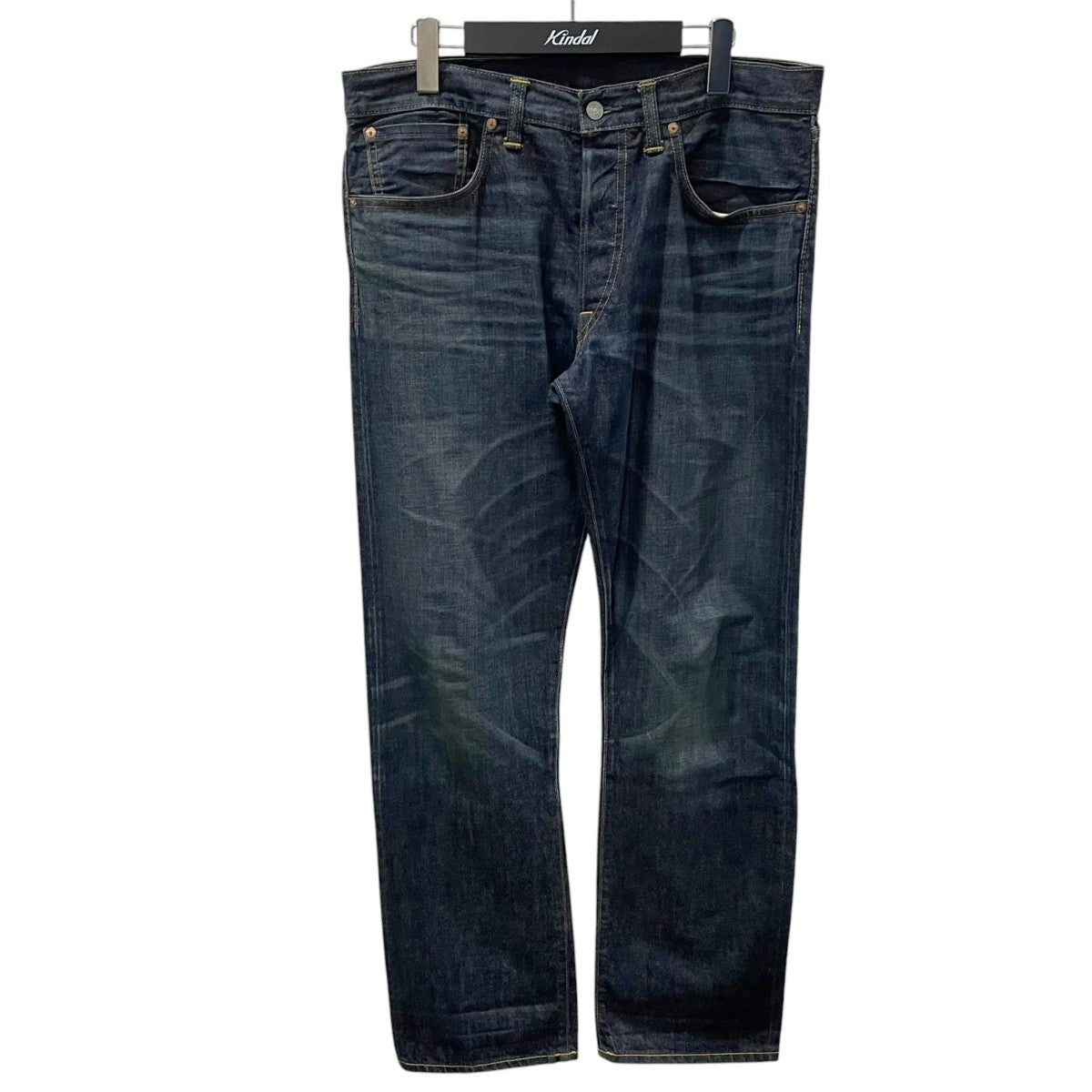 RRL ウォッシュ加工デニムパンツ AMERICAN WOVEN LOW STRAIGHT STILL WATER WASH 2 アメリカンウーヴン ローストレート R154RB09 古着・中古-1枚目のアイテム画像