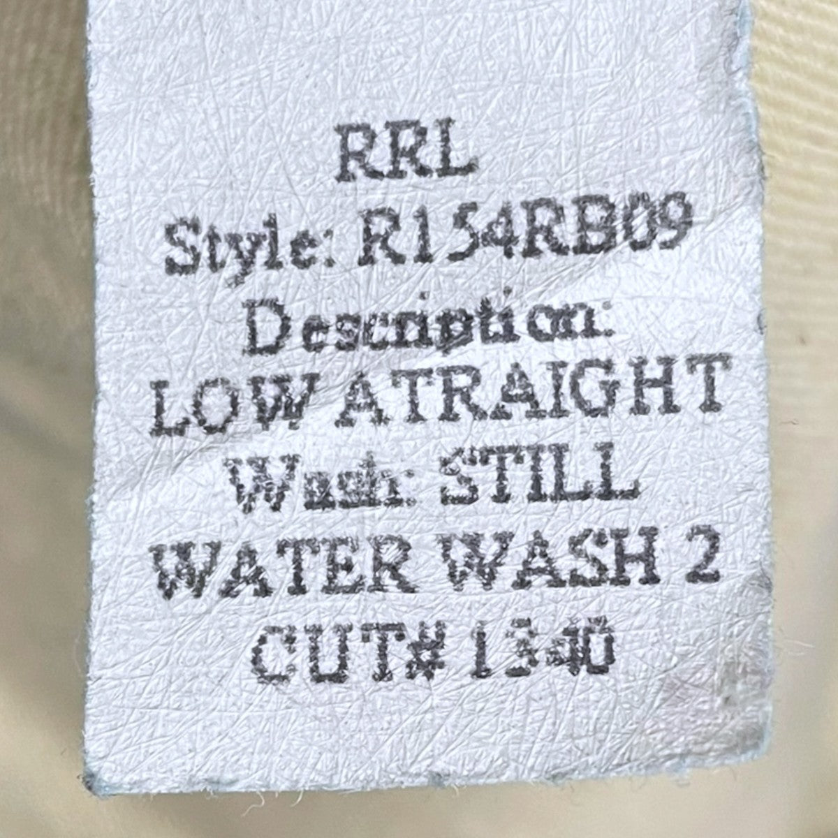 RRL ウォッシュ加工デニムパンツ AMERICAN WOVEN LOW STRAIGHT STILL WATER WASH 2 アメリカンウーヴン ローストレート R154RB09 古着・中古-10枚目のアイテム画像