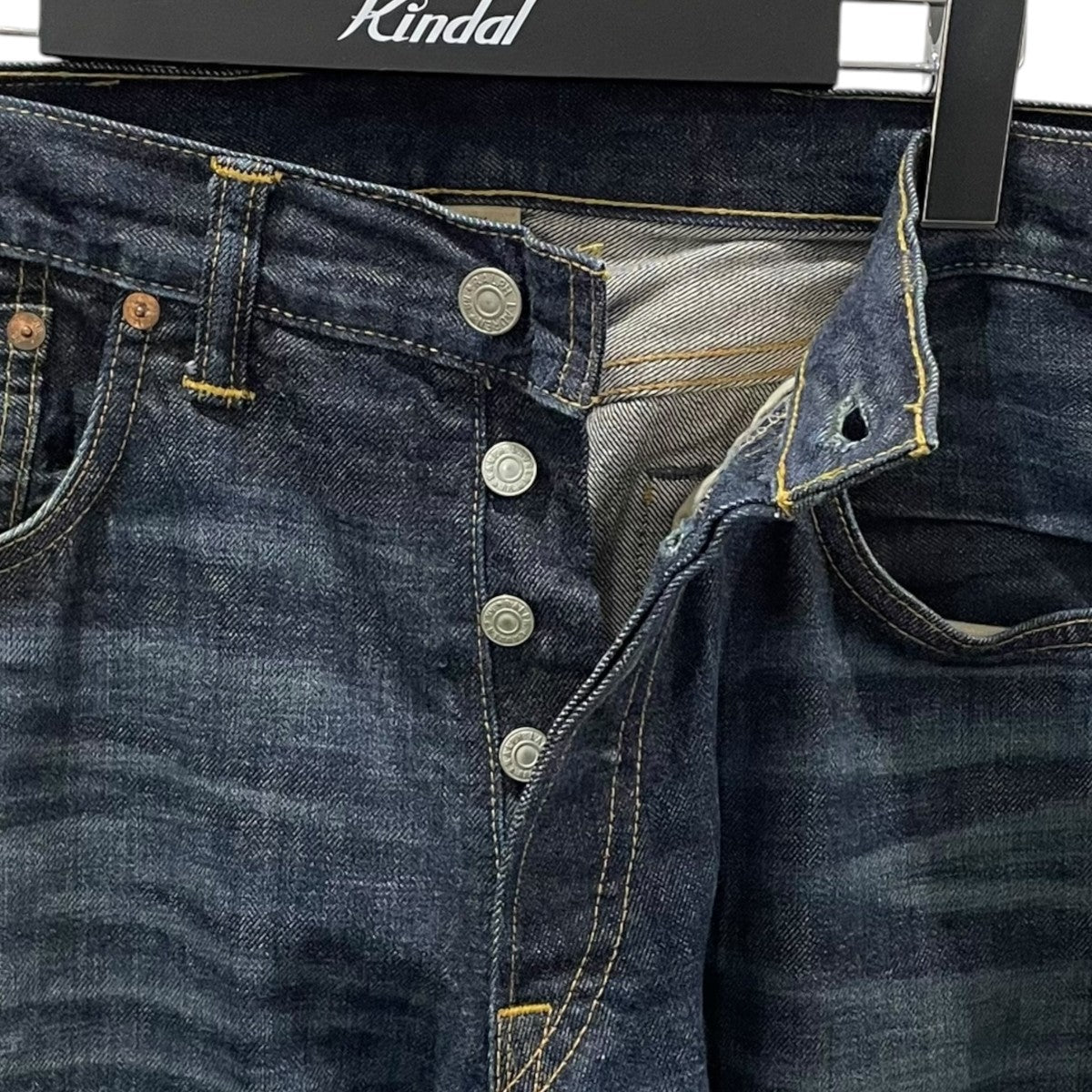 RRL ウォッシュ加工デニムパンツ AMERICAN WOVEN LOW STRAIGHT STILL WATER WASH 2 アメリカンウーヴン ローストレート R154RB09 古着・中古-3枚目のアイテム画像