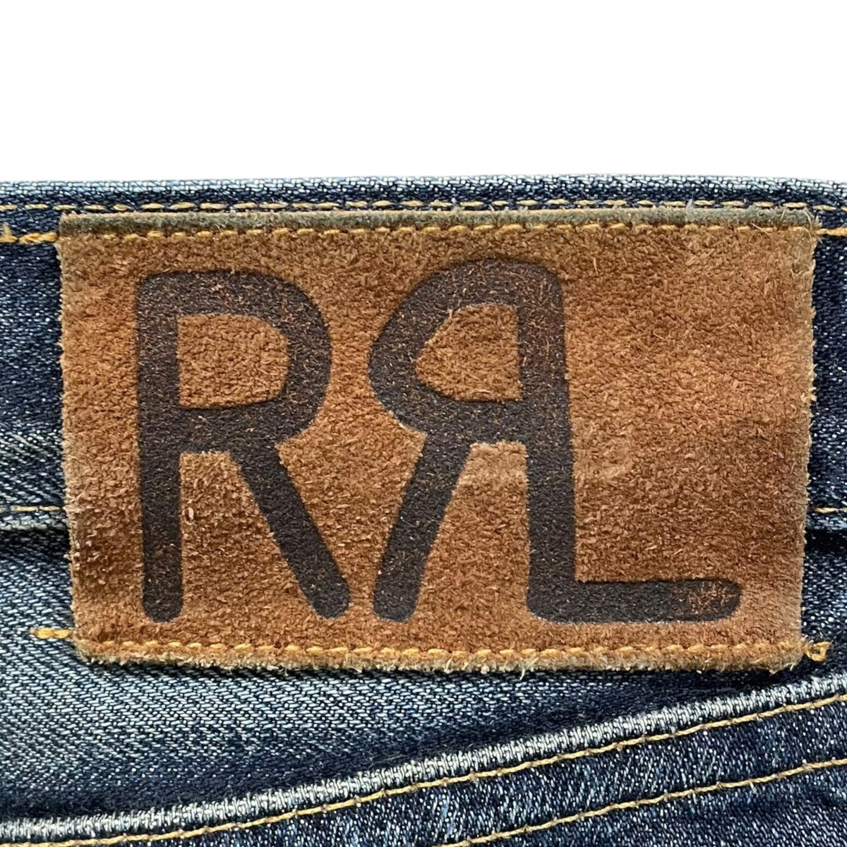 RRL ヴィンテージ加工デニムパンツ SHUTTLE WOVEN LOW STRAIGHT シャトル ウーヴン ローストレート 古着・中古-7枚目のアイテム画像