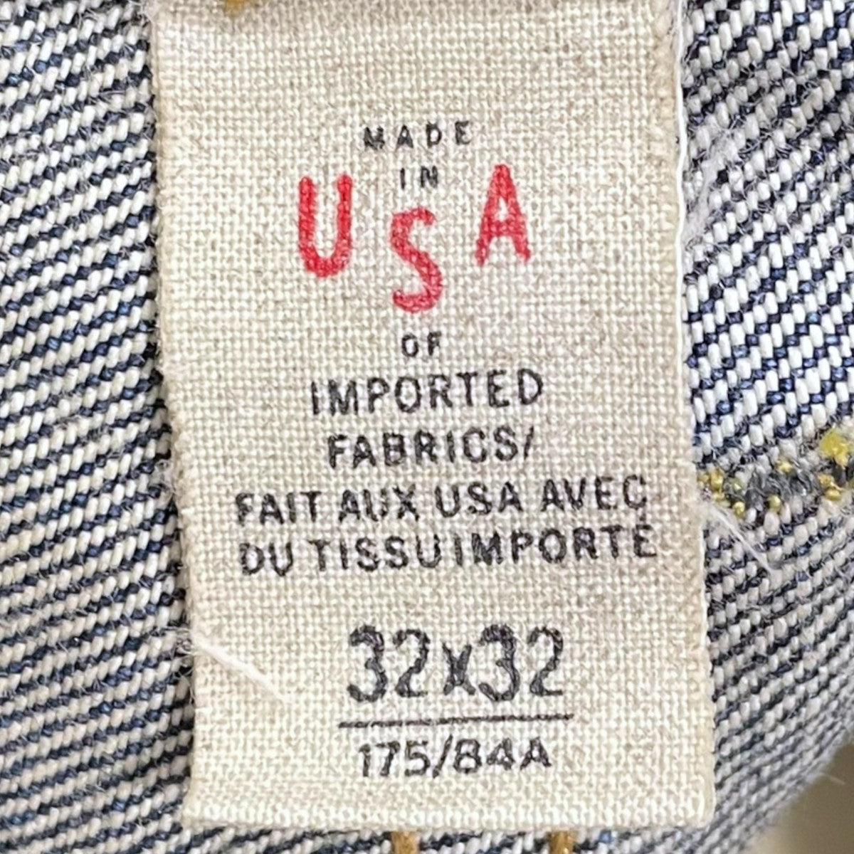 RRL ヴィンテージ加工デニムパンツ SHUTTLE WOVEN LOW STRAIGHT シャトル ウーヴン ローストレート 古着・中古-8枚目のアイテム画像