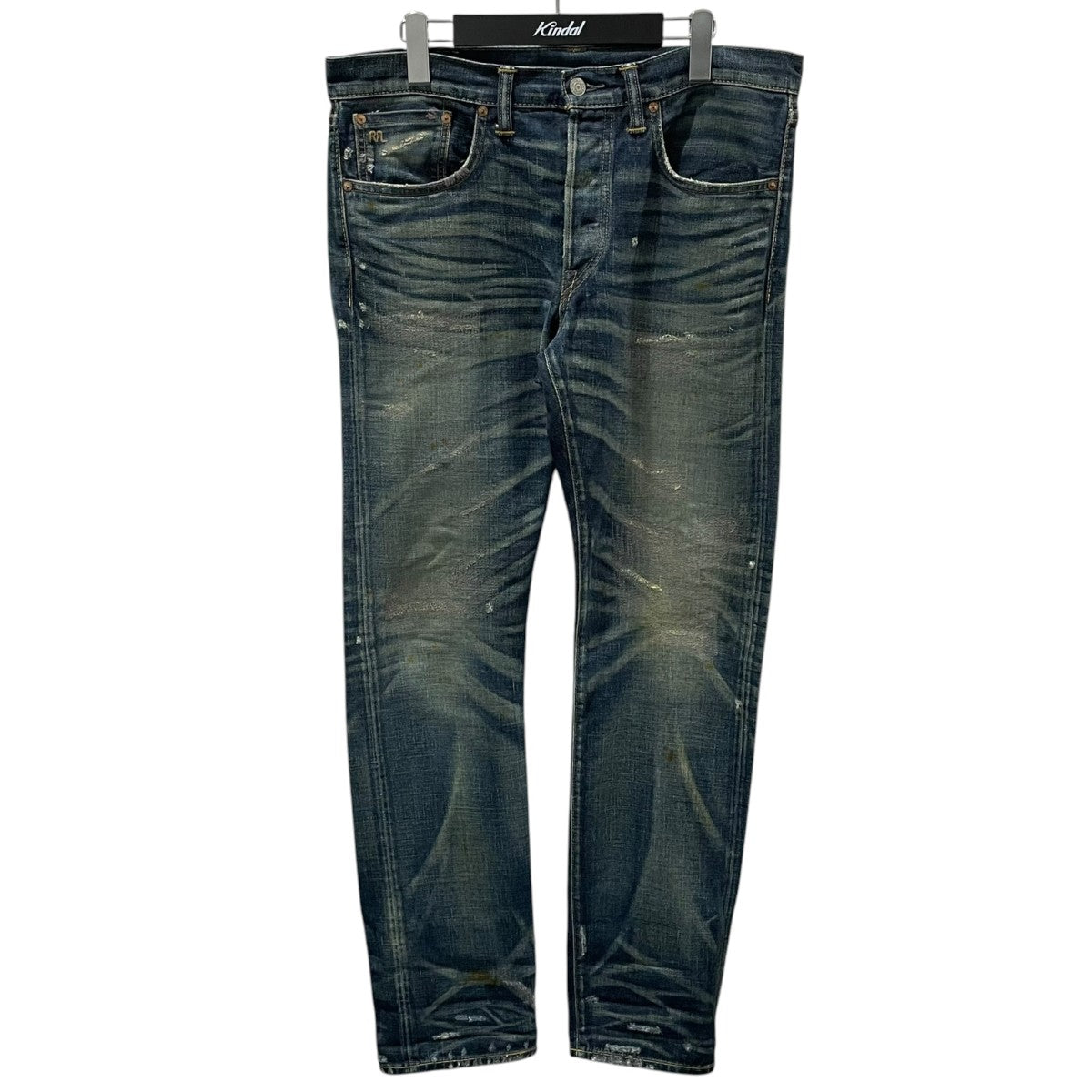 RRL 加工デニムパンツ Slim Fit Fairmont Selvedge Denim Jeans JAPAN WOVEN スリムフィット スリムフィット セルビッジ ジーンズ ジャパン ウーヴン 古着・中古-1枚目のアイテム画像