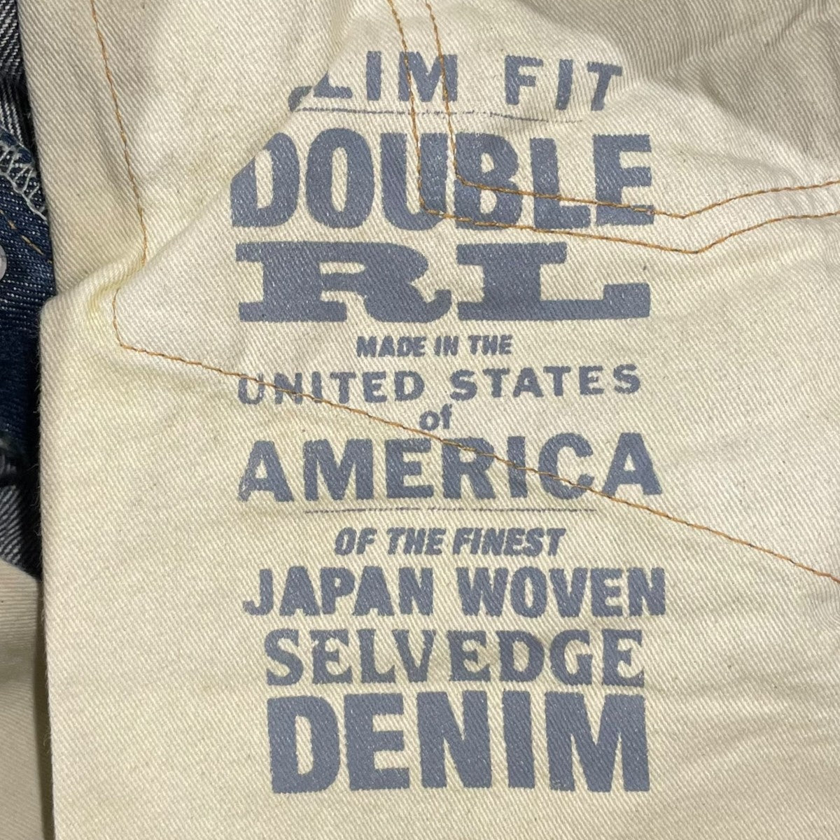RRL 加工デニムパンツ Slim Fit Fairmont Selvedge Denim Jeans JAPAN WOVEN スリムフィット スリムフィット セルビッジ ジーンズ ジャパン ウーヴン 古着・中古-7枚目のアイテム画像