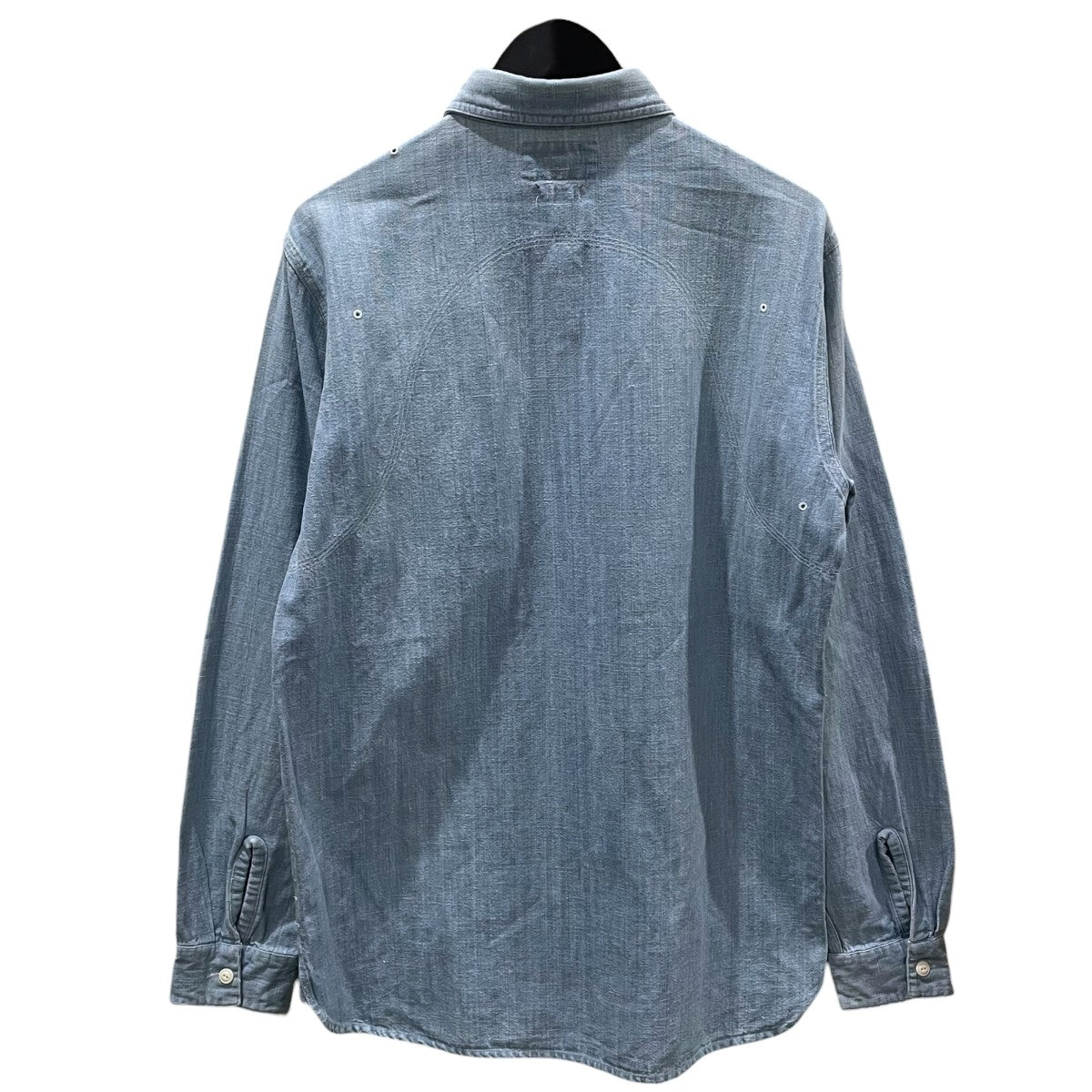 RRL コットン ヘンプ デニムシャツ 古着・中古-2枚目のアイテム画像