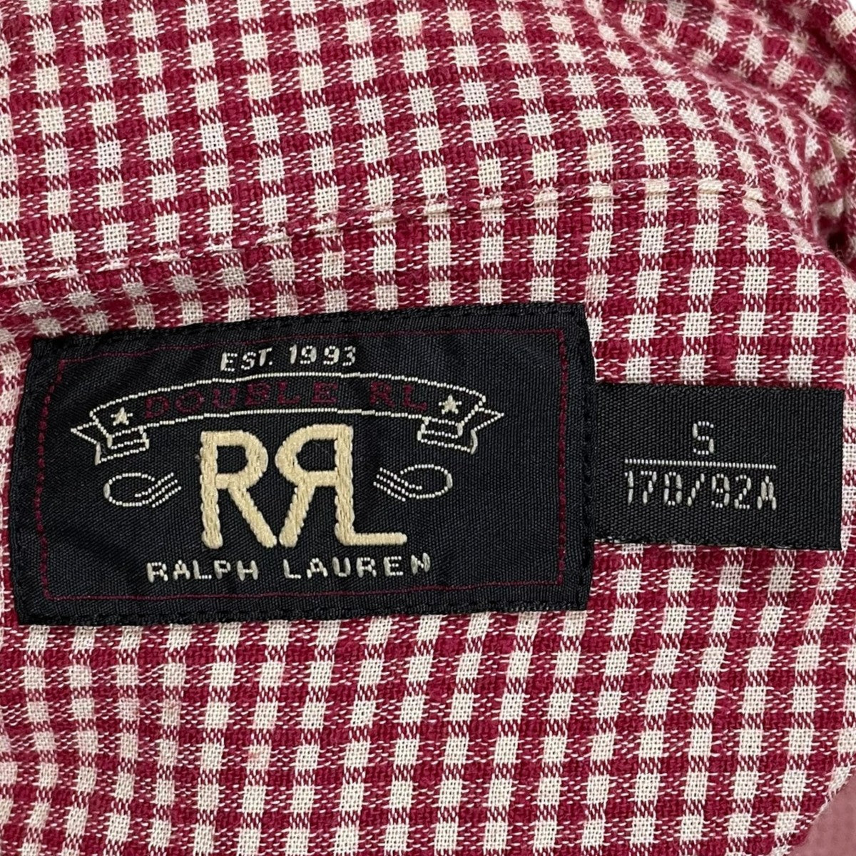 チェック柄シャツ