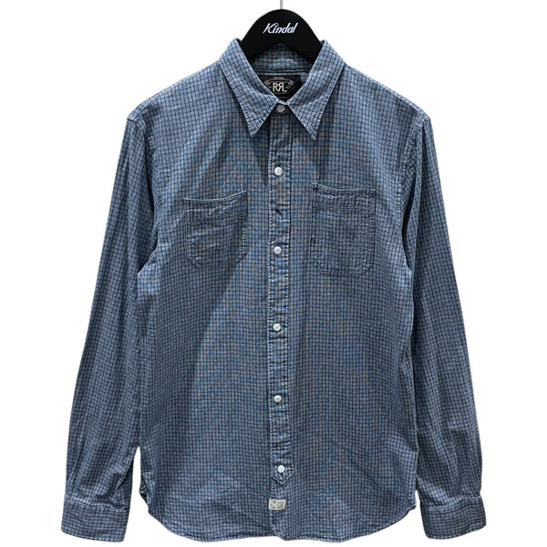 RRL チェック柄シャツ Sサイズ RRL(ダブルアールエル) チェック柄シャツ ブルー サイズ S｜【公式