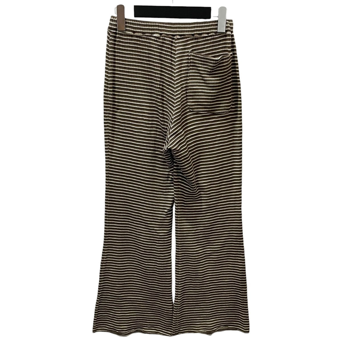 PHEENY 25SS ボーダー柄フレアリブパンツ Multi border flared pants マルチボーダーフレアパンツ PS25-CS19 古着・中古-2枚目のアイテム画像
