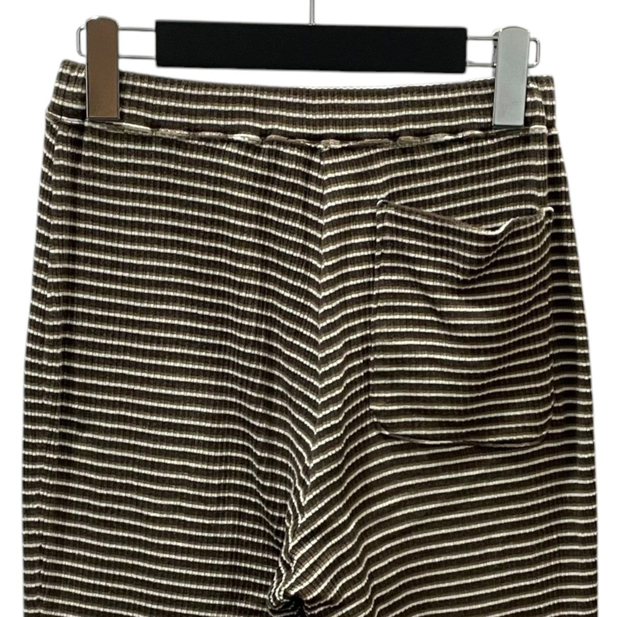 PHEENY 25SS ボーダー柄フレアリブパンツ Multi border flared pants マルチボーダーフレアパンツ PS25-CS19 古着・中古-3枚目のアイテム画像