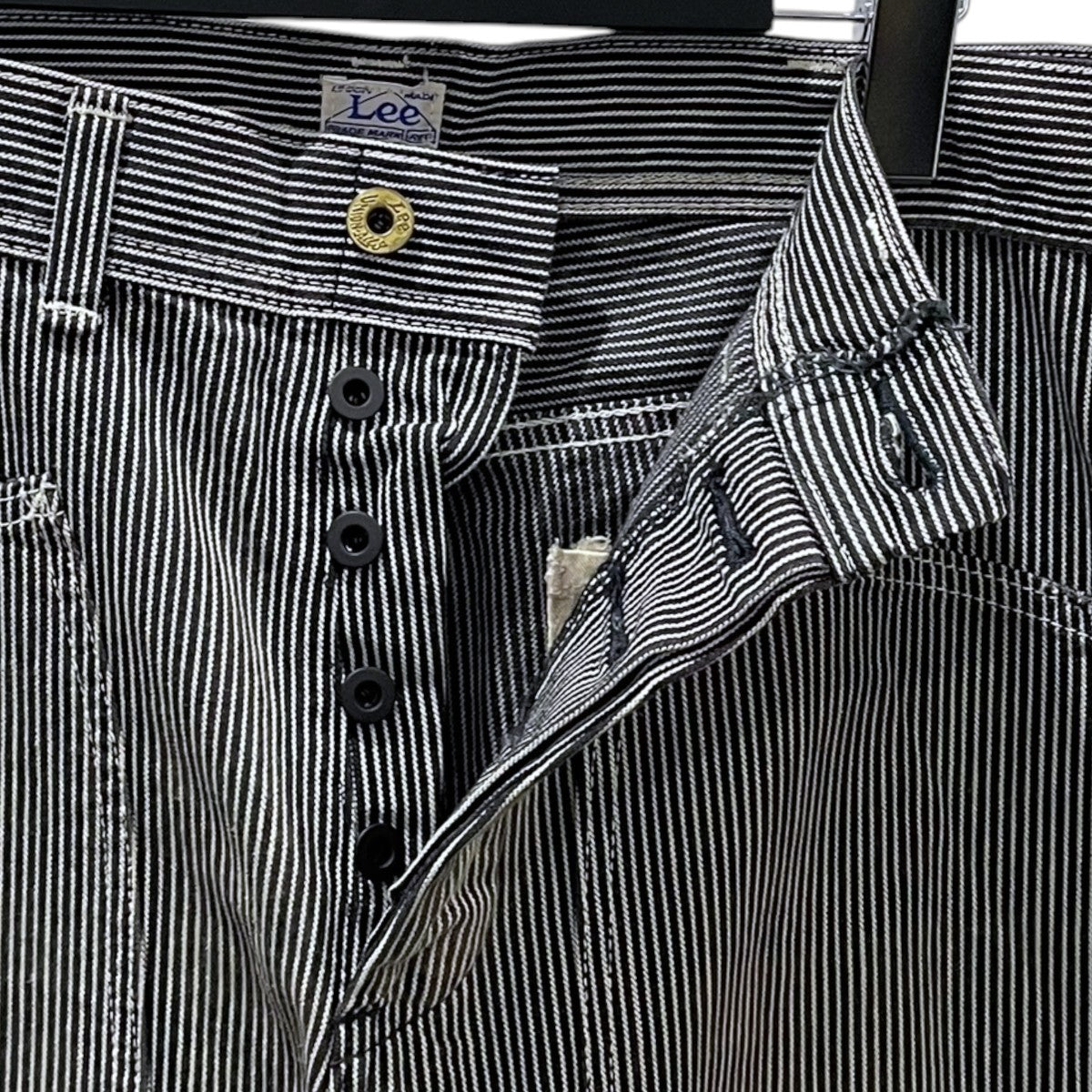 N．HOOLYWOOD×Lee ヒッコリーストライプ柄ワークパンツ DENIM WORK PANTS デニムワークパンツ 95854 古着・中古-3枚目のアイテム画像