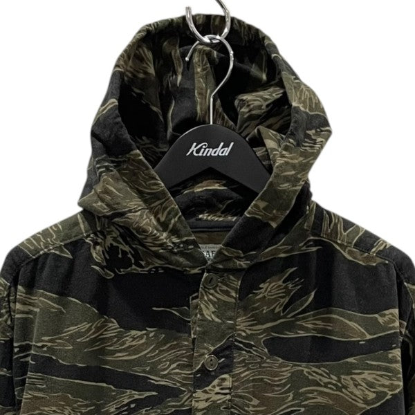 20AW タイガーカモ柄フランネルアノラックパーカー Landscaper Shell Bud Half Flannel Tiger Camo ランドスケーパーシェルバドハーフ SF-201715