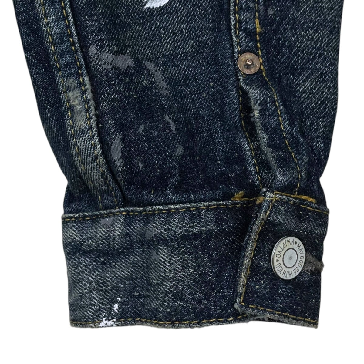 new manual 26SS 加工デニムジャケット #006 LV 2ND T-BACK JACKET 2026SSJK-YY-0003 古着・中古-4枚目のアイテム画像