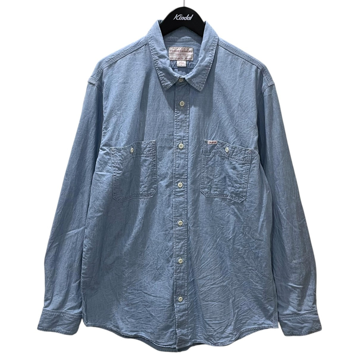 FILSON シャンブレーシャツ C．P．O． SHIRT シーピーオーシャツ 8050-45-10004 古着・中古-1枚目のアイテム画像