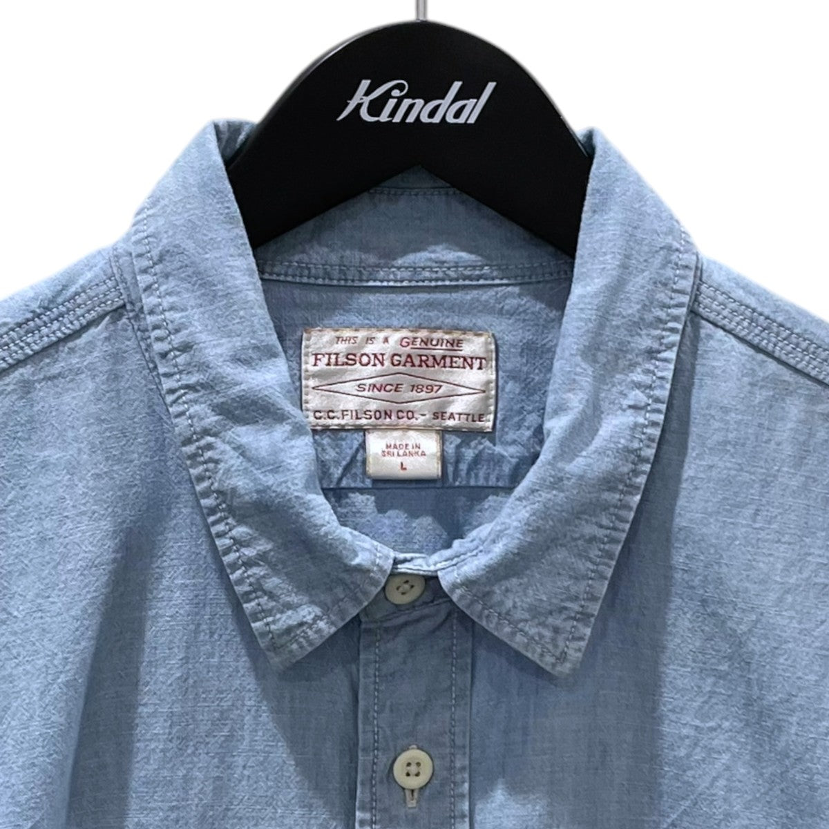FILSON シャンブレーシャツ C．P．O． SHIRT シーピーオーシャツ 8050-45-10004 古着・中古-3枚目のアイテム画像
