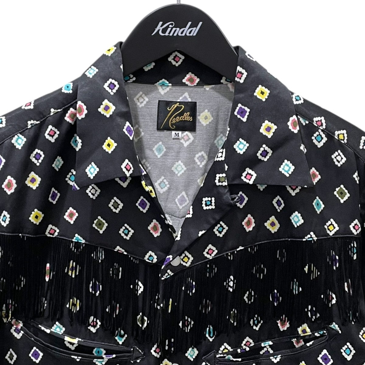 Needles 21SS オープンカラーシャツ Fringe Cowboy Shirt フリンジカウボーイシャツ GL081 古着・中古-3枚目のアイテム画像