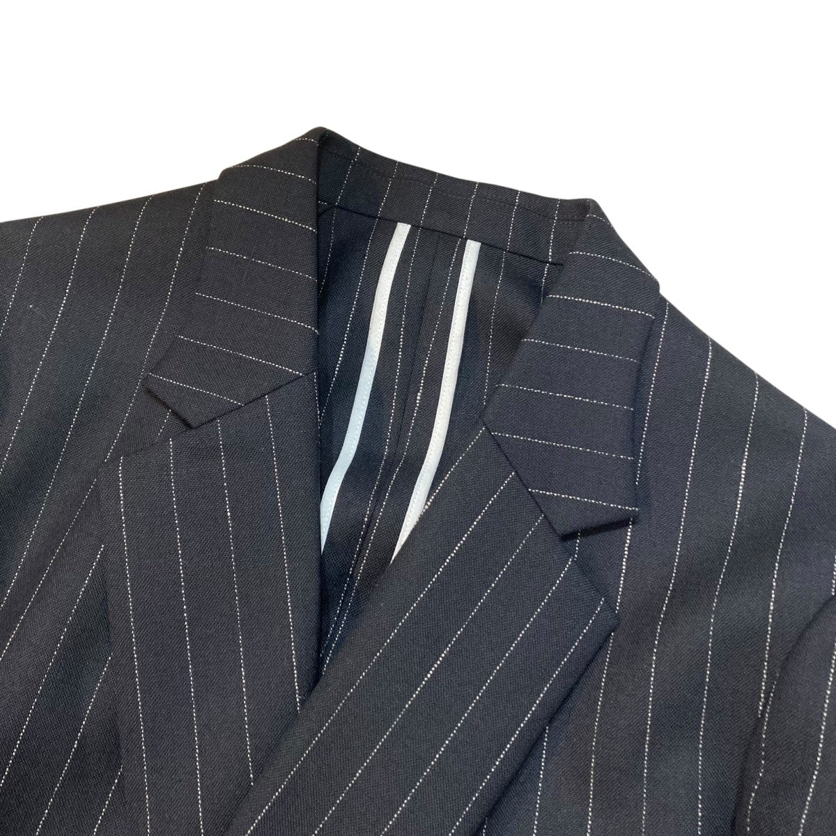 OVERCOAT DOUBLE BREASTED JACKETストライプダブルジャケットF25J04-DWWS 古着・中古-3枚目のアイテム画像