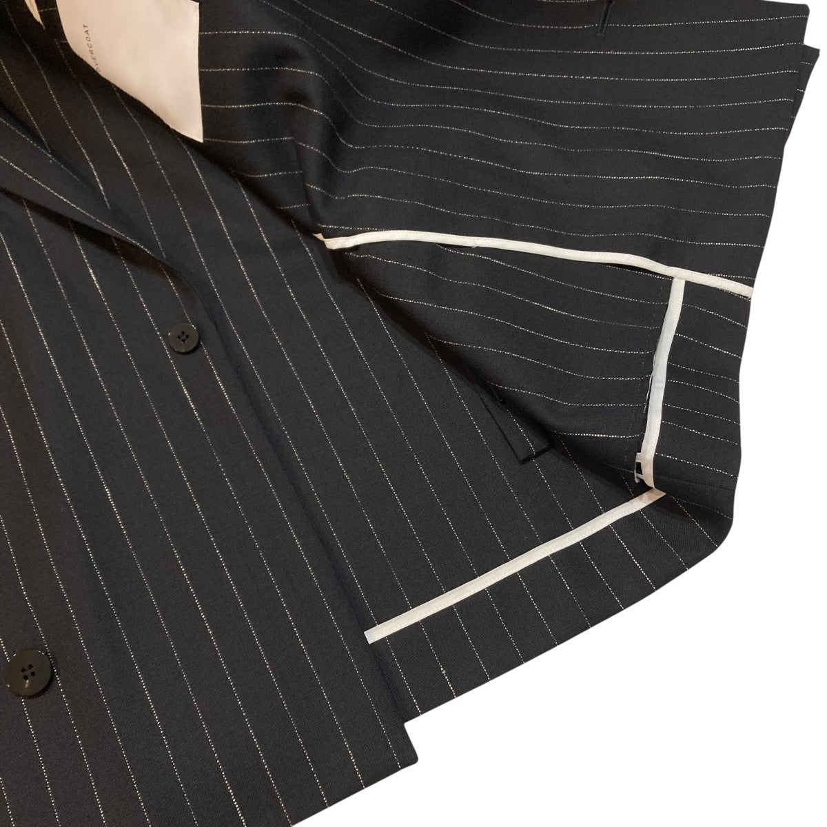 OVERCOAT DOUBLE BREASTED JACKETストライプダブルジャケットF25J04-DWWS 古着・中古-5枚目のアイテム画像