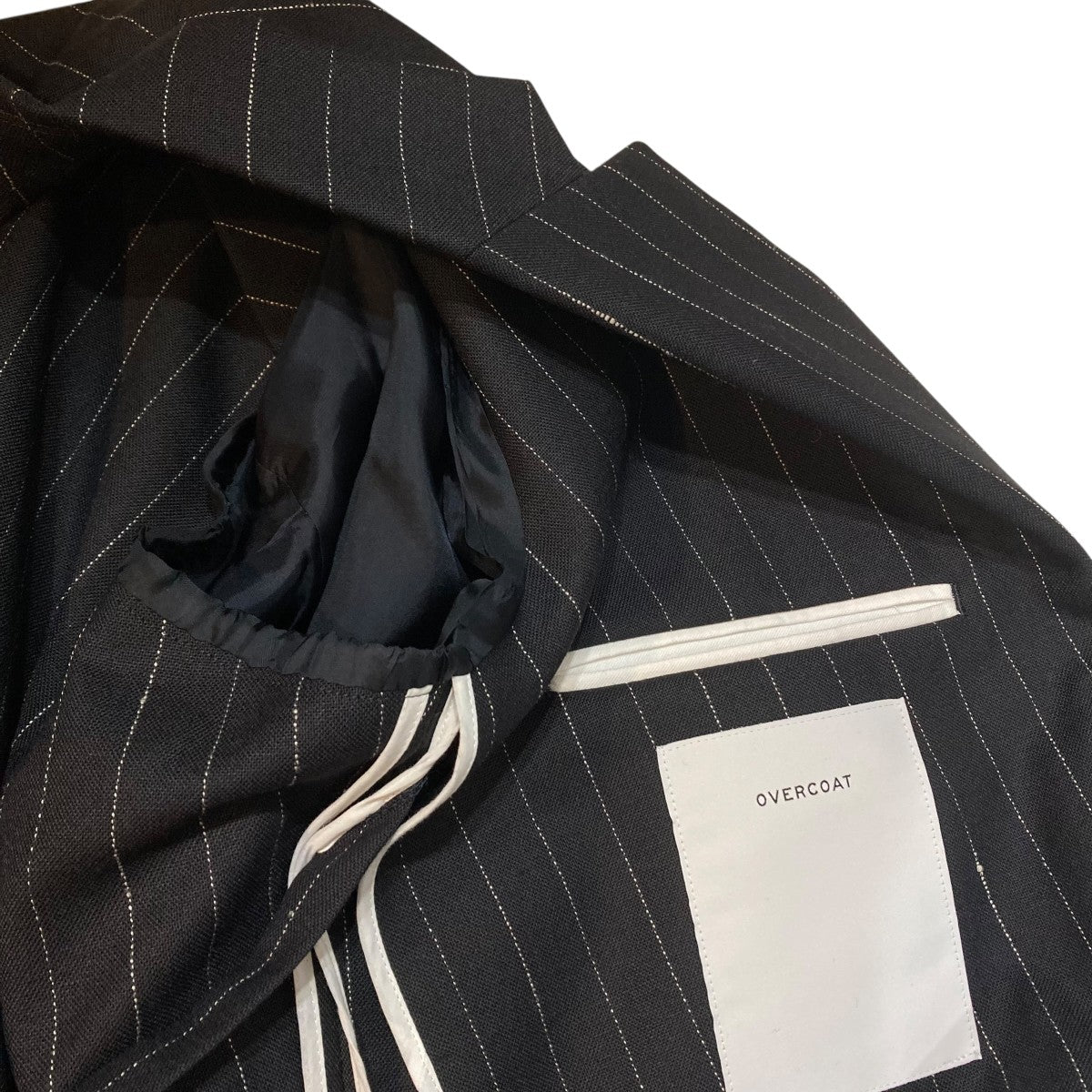 OVERCOAT DOUBLE BREASTED JACKETストライプダブルジャケットF25J04-DWWS 古着・中古-6枚目のアイテム画像