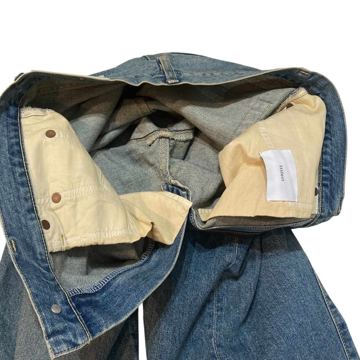 ssstein(シュタイン) TWIST CUT DENIM JEANSデニムパンツST.1396 ST