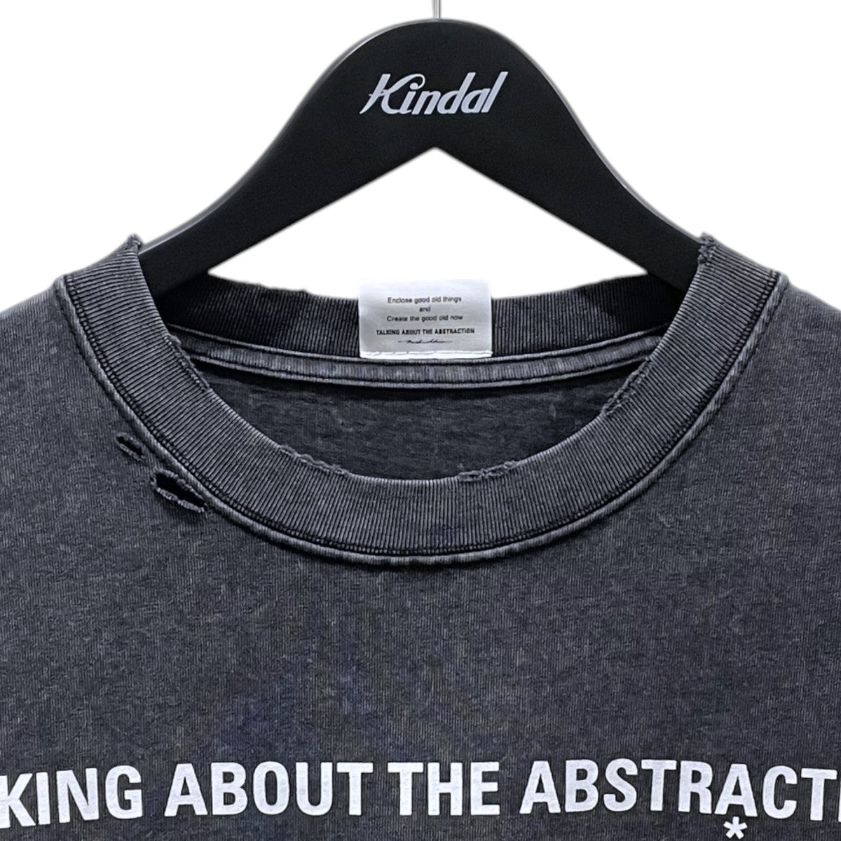TALKING ABOUT THE ABSTRACTION 26SS 加工プリントTシャツ WORLD WIDE TEE ワールドワイドティー 26SS-T-025 古着・中古-3枚目のアイテム画像