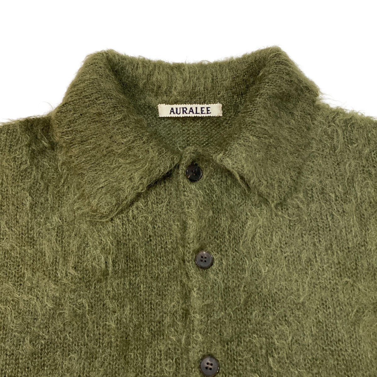 25AW BRUSHED SUPER KID MOHAIR KNIT POLOポロシャツA25AP01KM