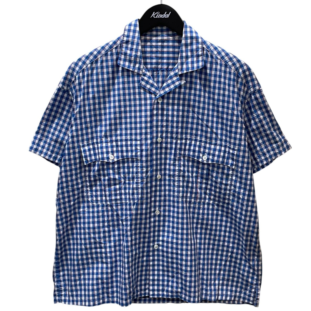 Porter Classic(ポータークラシック) チェック柄オープンカラー半袖