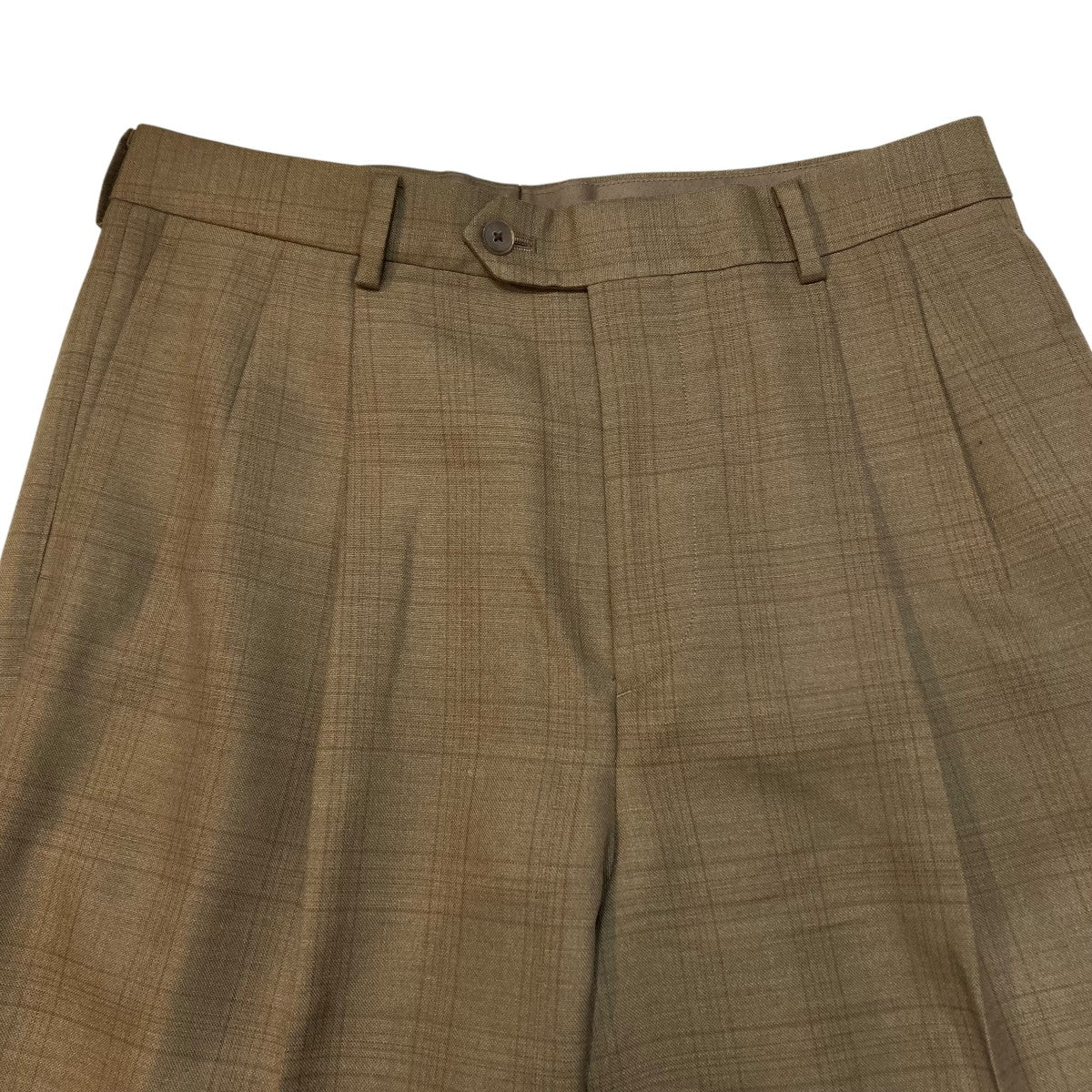 AURALEE A25SP02BA BLUEFACED WOOL TWO-TUCK SLACKS 古着・中古-3枚目のアイテム画像