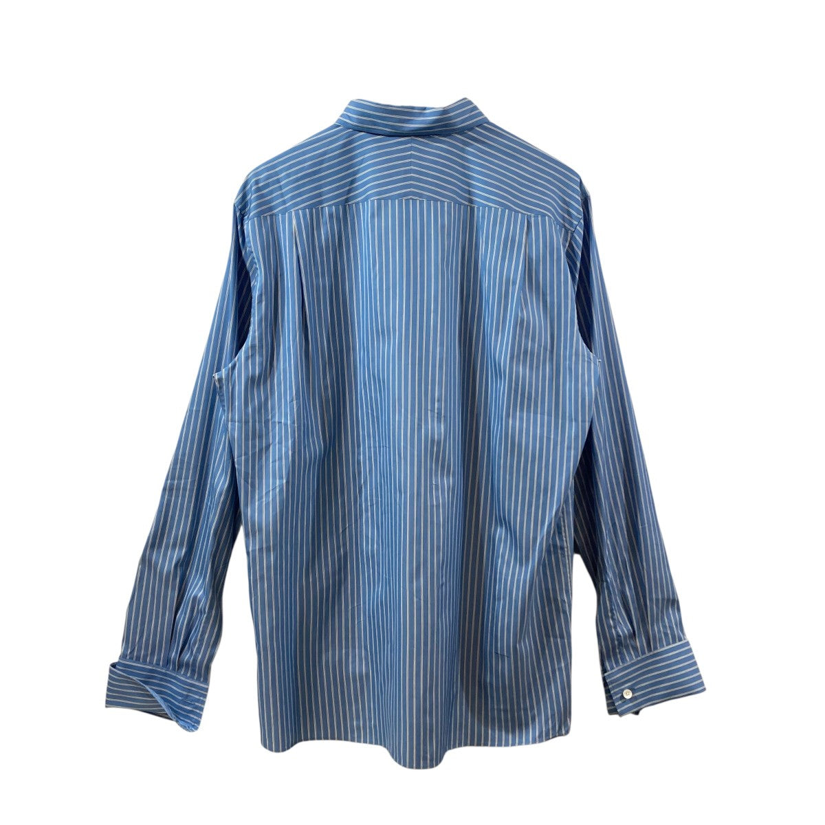 AURALEE ストライプ長袖シャツA25AS02CS COTTON SILK STRIPE DOUBLE 古着・中古-2枚目のアイテム画像