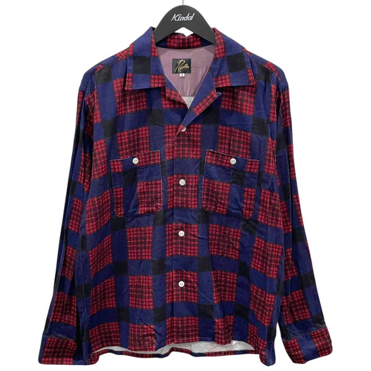 22AW チェック柄オープンカラーシャツ One-Up Shirt - R／C Flannel Cloth ／ Printed ワンアップシャツ LQ153