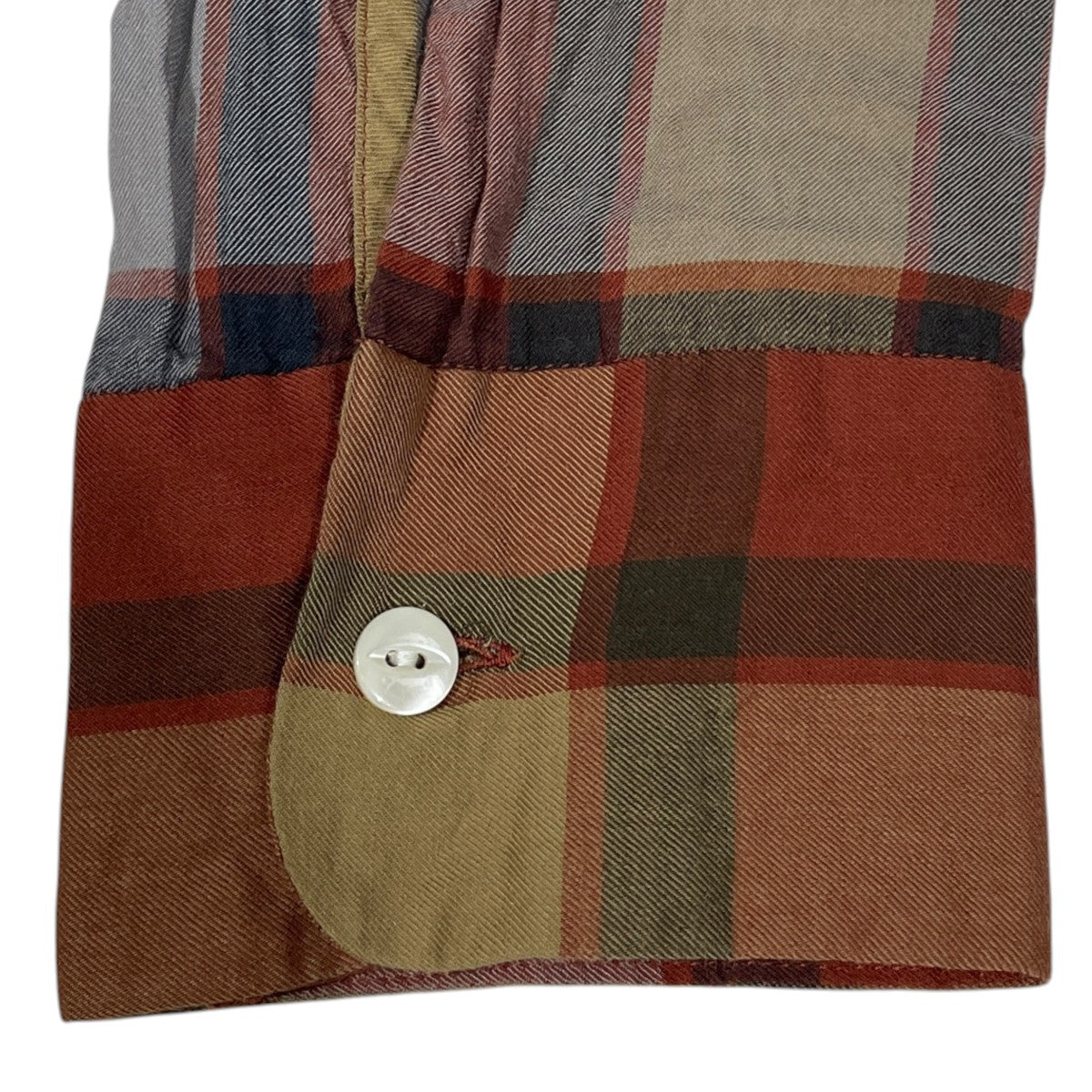 19AW 裾カットオフ チェック柄 オープンカラーシャツ Cut-Off Bottom Classic Shirt カットオフ ボトム クラシックシャツ FK181