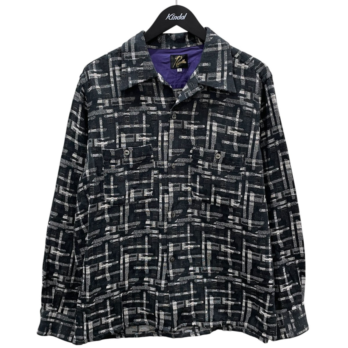 23AW オープンカラーシャツ Classic Shirt - C／PE／R／L Abstract Jq． クラシックシャツ アブストラクトジャカード NS212