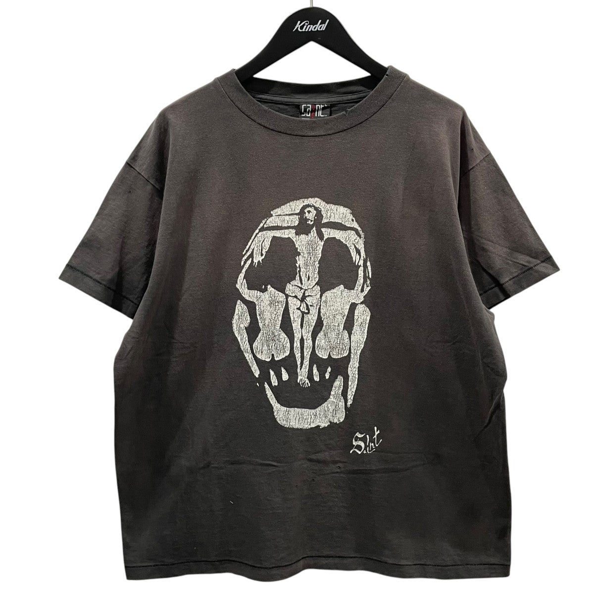 SAINT MICHAEL 23SS 加工Tシャツ JESUS S／S TEE ジーザス ショートスリーブティー SM-S23-0000-012 古着・中古-1枚目のアイテム画像