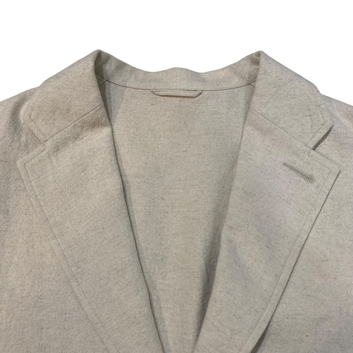 blurhms Cotton Linen Work JacketテーラードジャケットbROOTS23S04 古着・中古-3枚目のアイテム画像