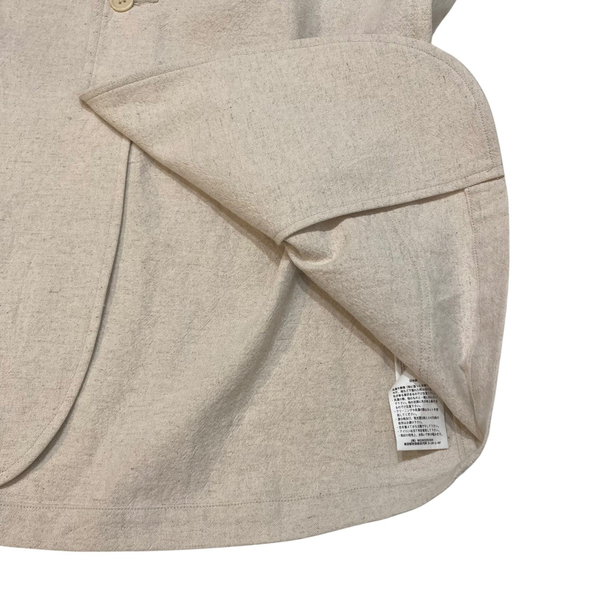 blurhms Cotton Linen Work JacketテーラードジャケットbROOTS23S04 古着・中古-5枚目のアイテム画像