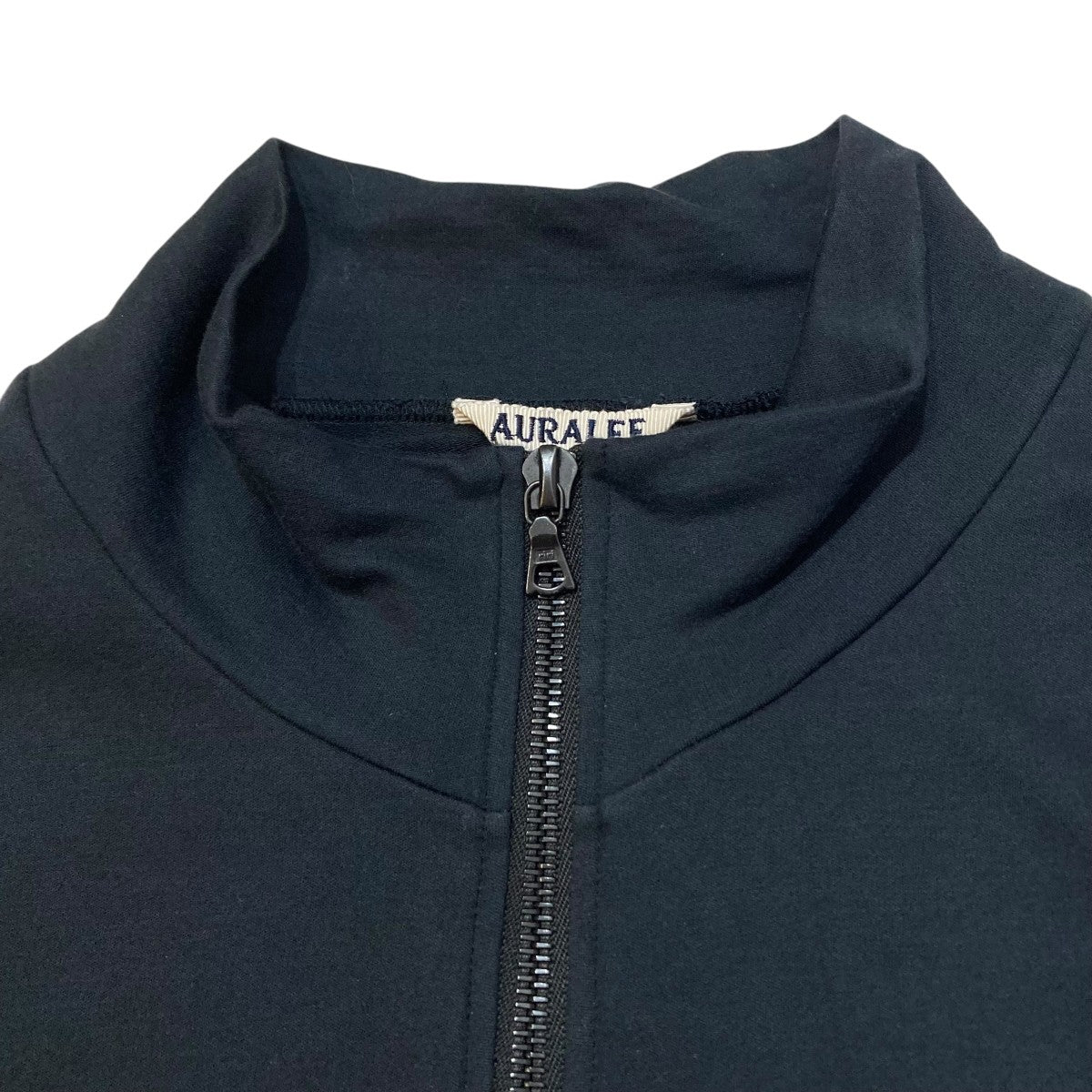 AURALEE ELASTIC HIGH GAUGE SWEAT HALF ZIPハーフジップスウェットハーフジップスウェットA25SP01NU 古着・中古-3枚目のアイテム画像