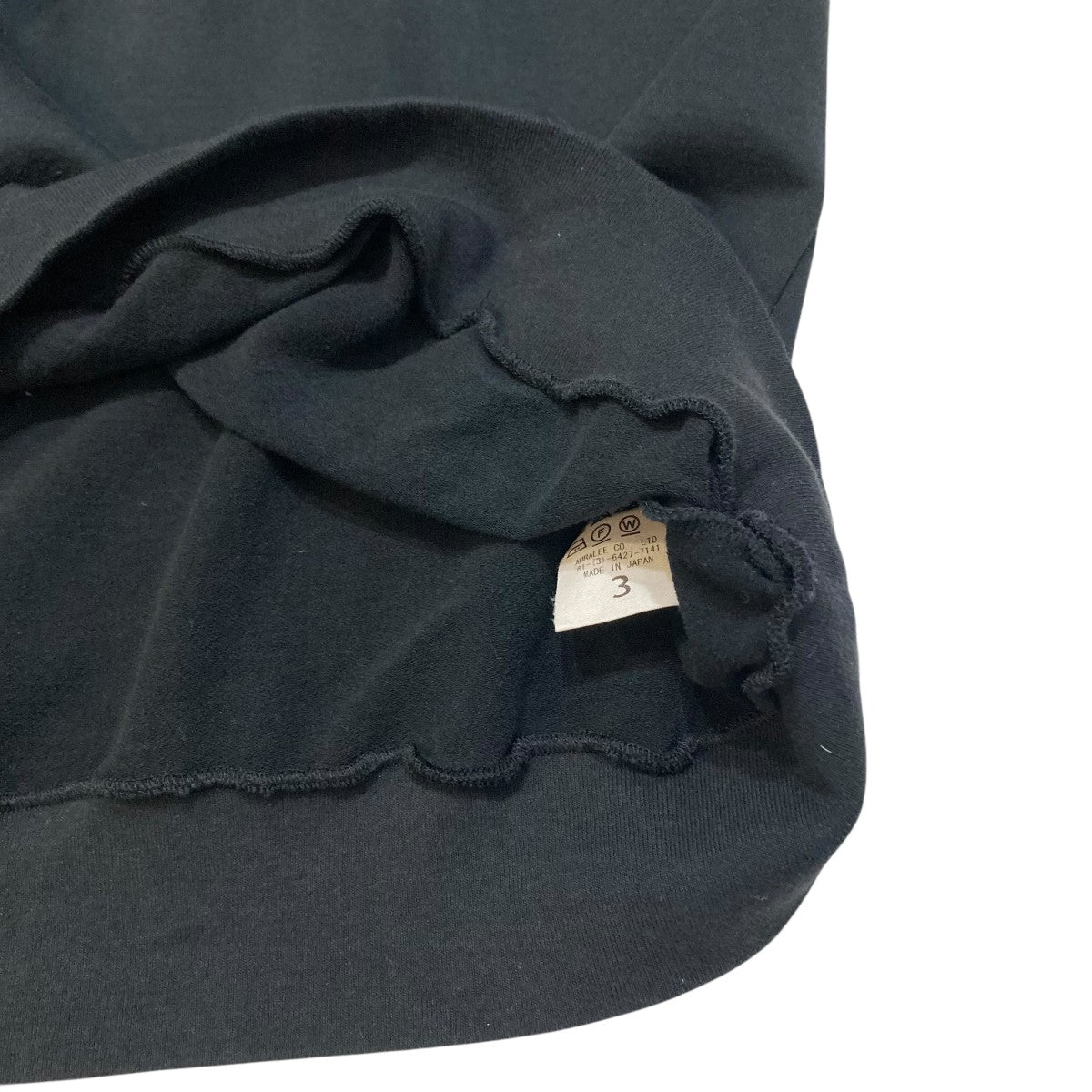 AURALEE ELASTIC HIGH GAUGE SWEAT HALF ZIPハーフジップスウェットハーフジップスウェットA25SP01NU 古着・中古-6枚目のアイテム画像