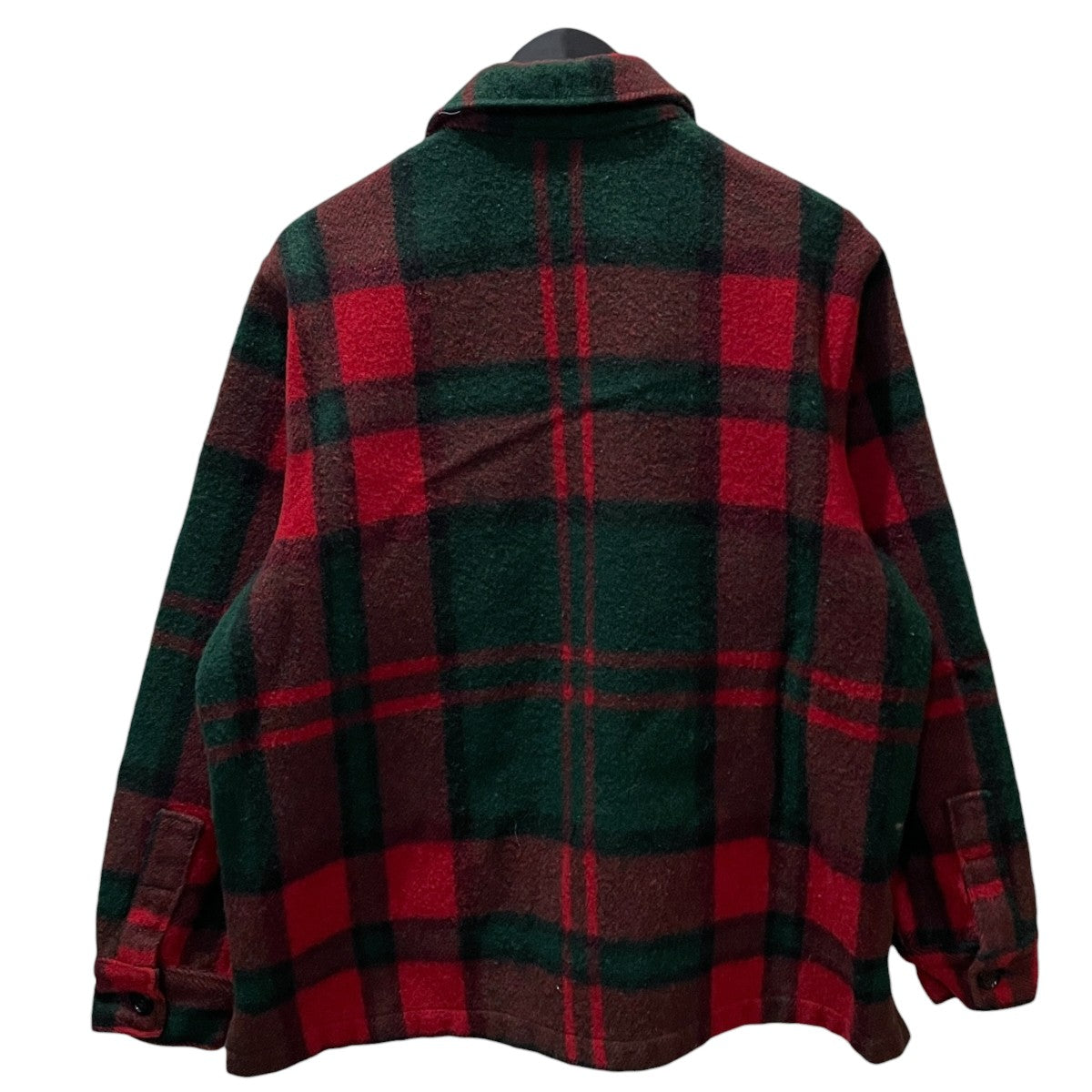 80s チェック柄ウールジャケット WOOL SHIRT JACKET ウールシャツジャケット