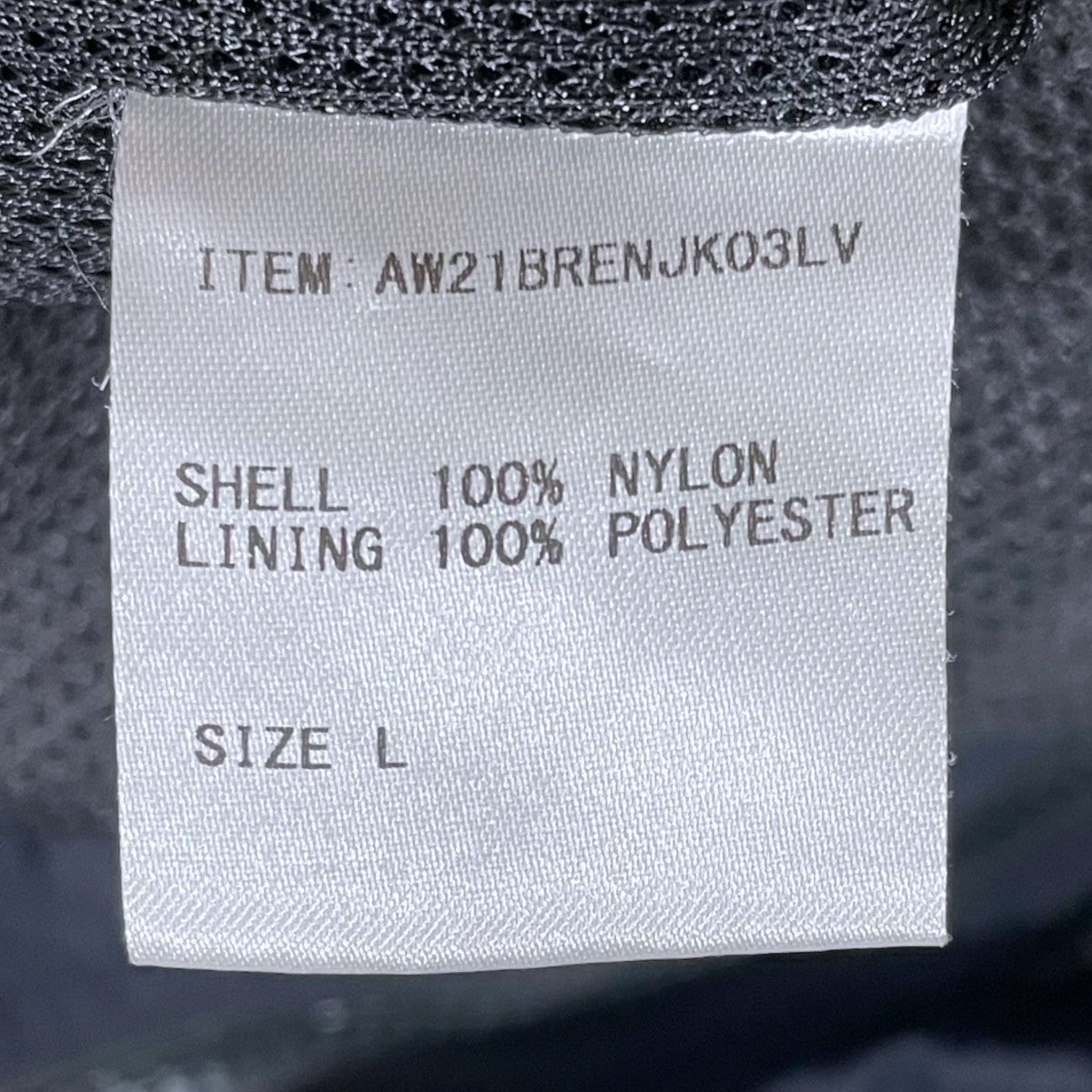 ジップアップナイロンジャケット Nylon Jacket AW21BRENJK03LV