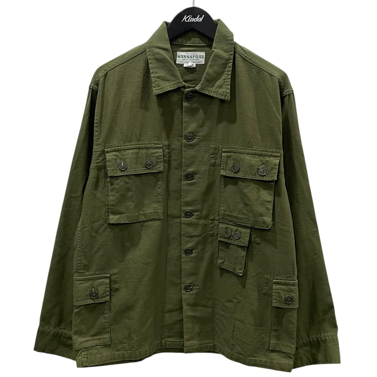 SASSAFRAS ミリタリージャケット G．D．U． Jacket ガーデンドレスユニフォーム ジャケット 古着・中古-1枚目のアイテム画像