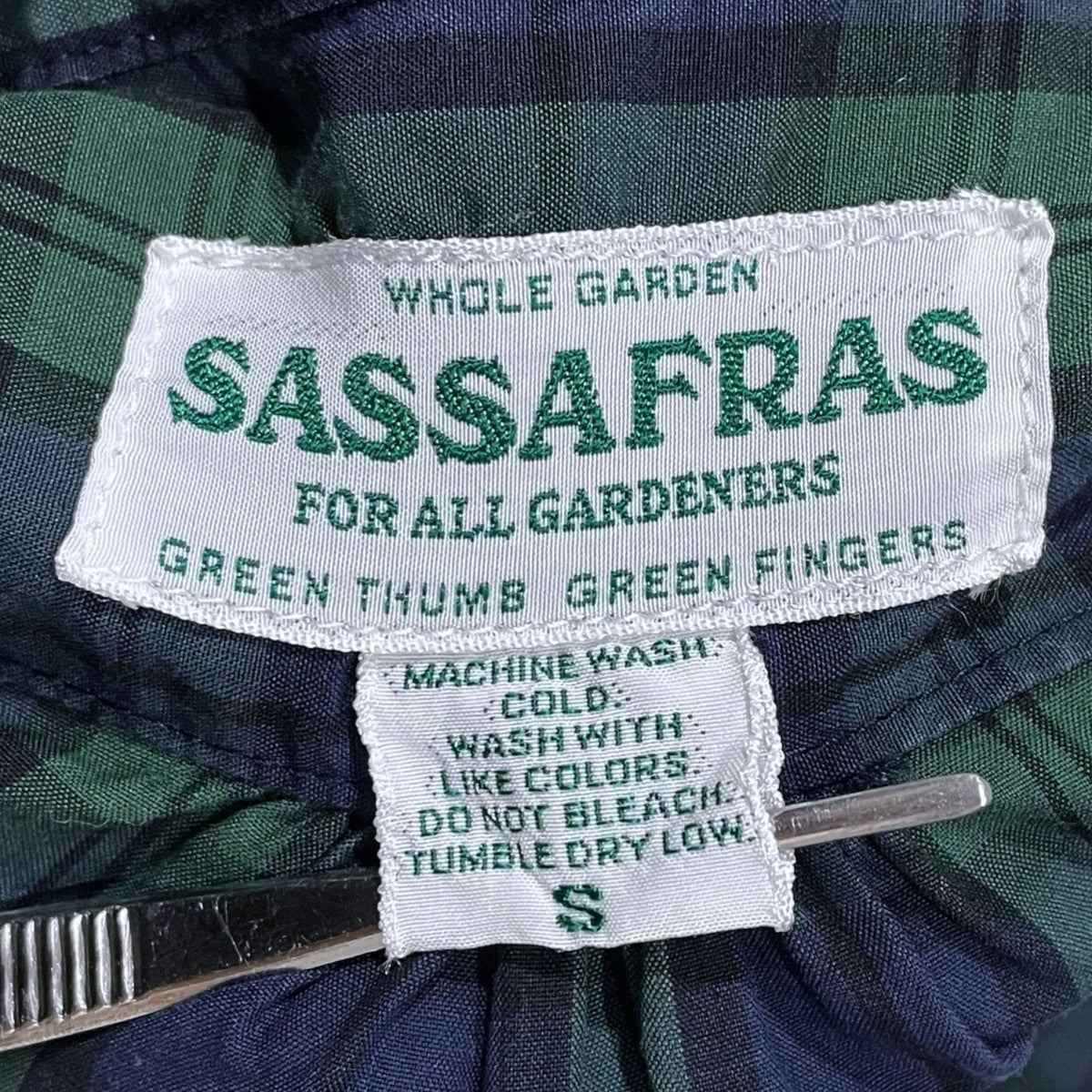 SASSAFRAS ブラックウォッチチェック柄シャツ 古着・中古-6枚目のアイテム画像