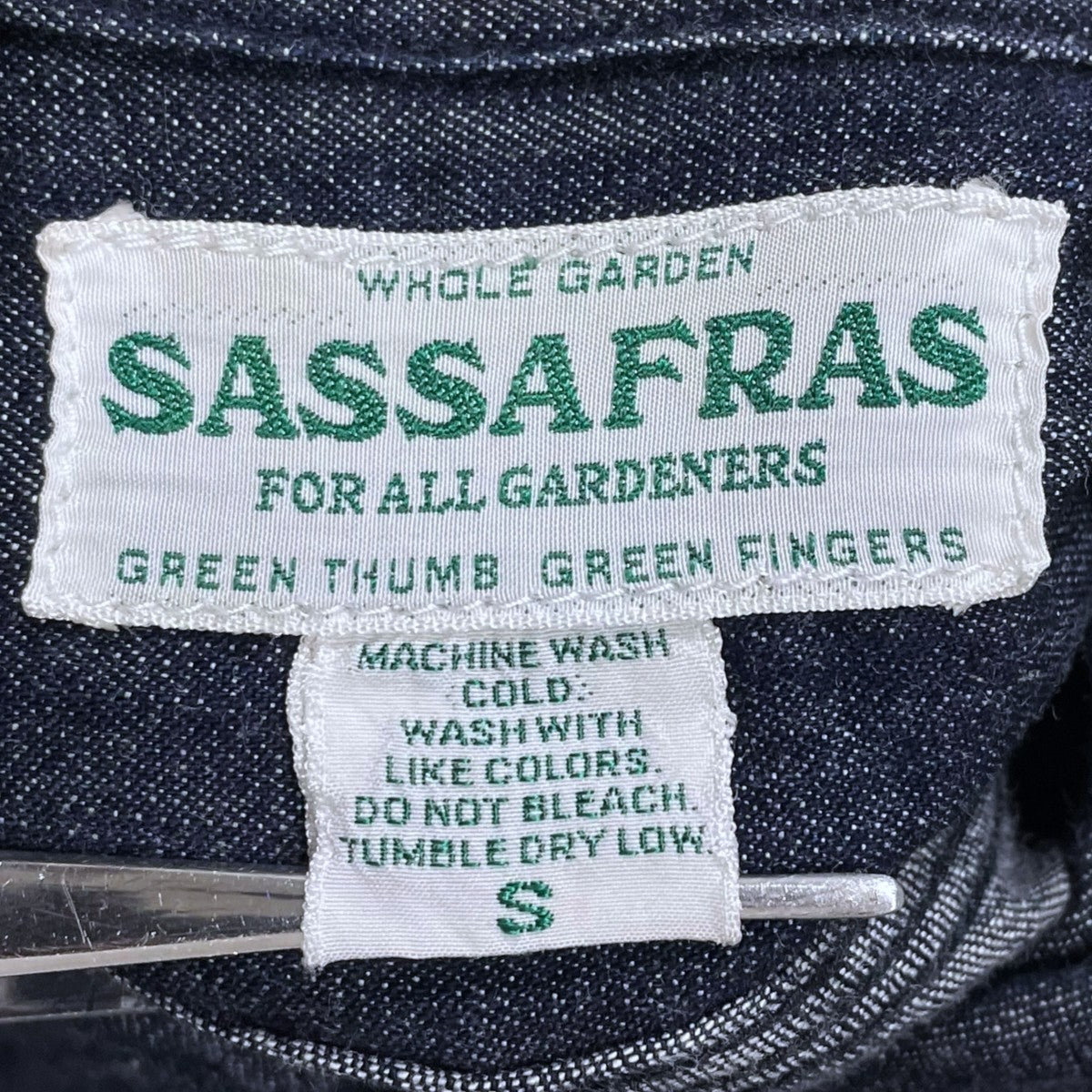 SASSAFRAS デニムシャツ 古着・中古-7枚目のアイテム画像