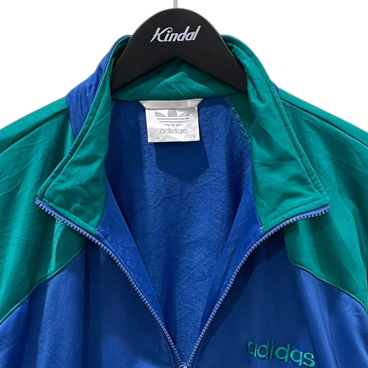adidas(アディダス) 80s-90sトラックジャケット 銀タグ グリーン・ブル