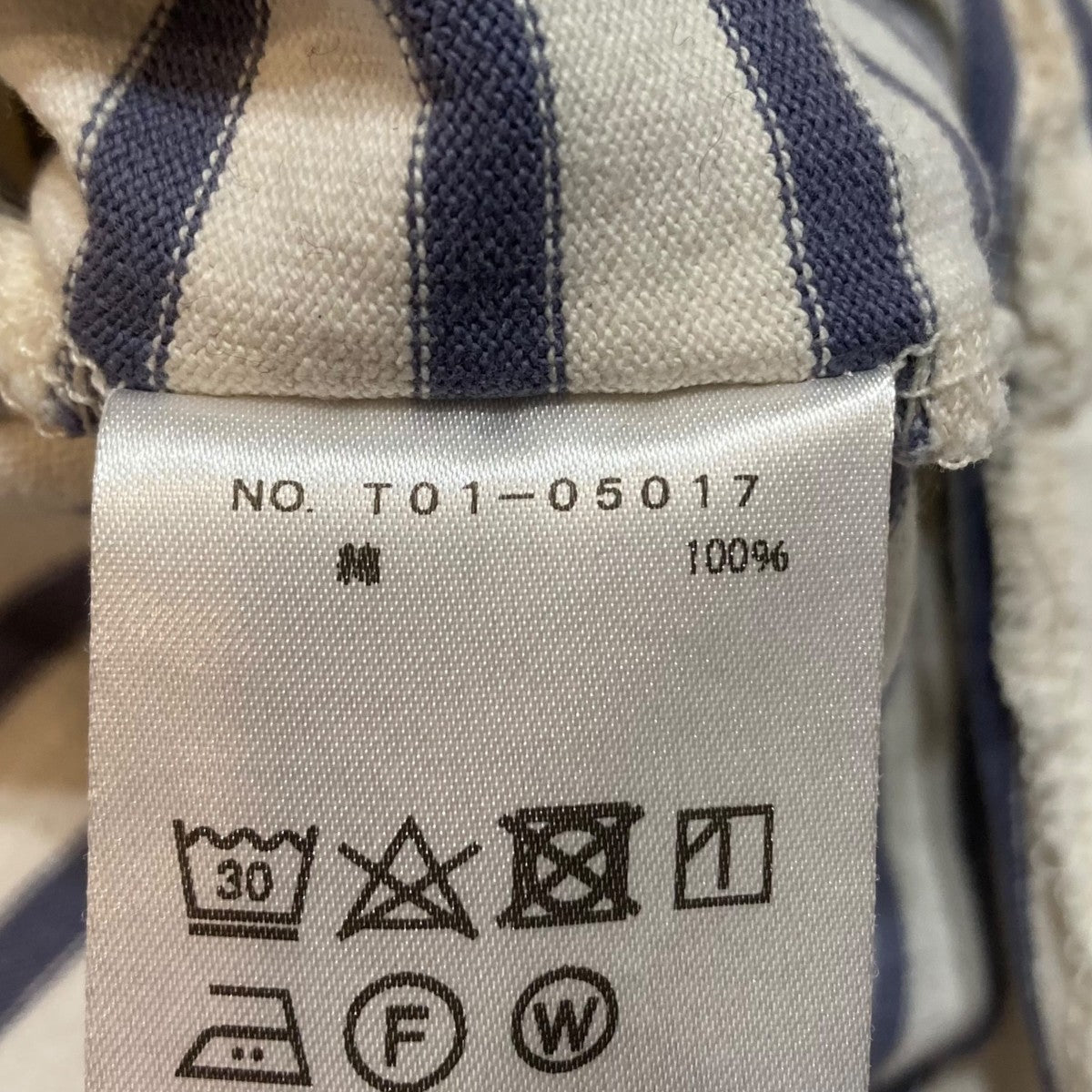 COMOLI ボーダーロングスリーブTシャツT01-05017 古着・中古-6枚目のアイテム画像