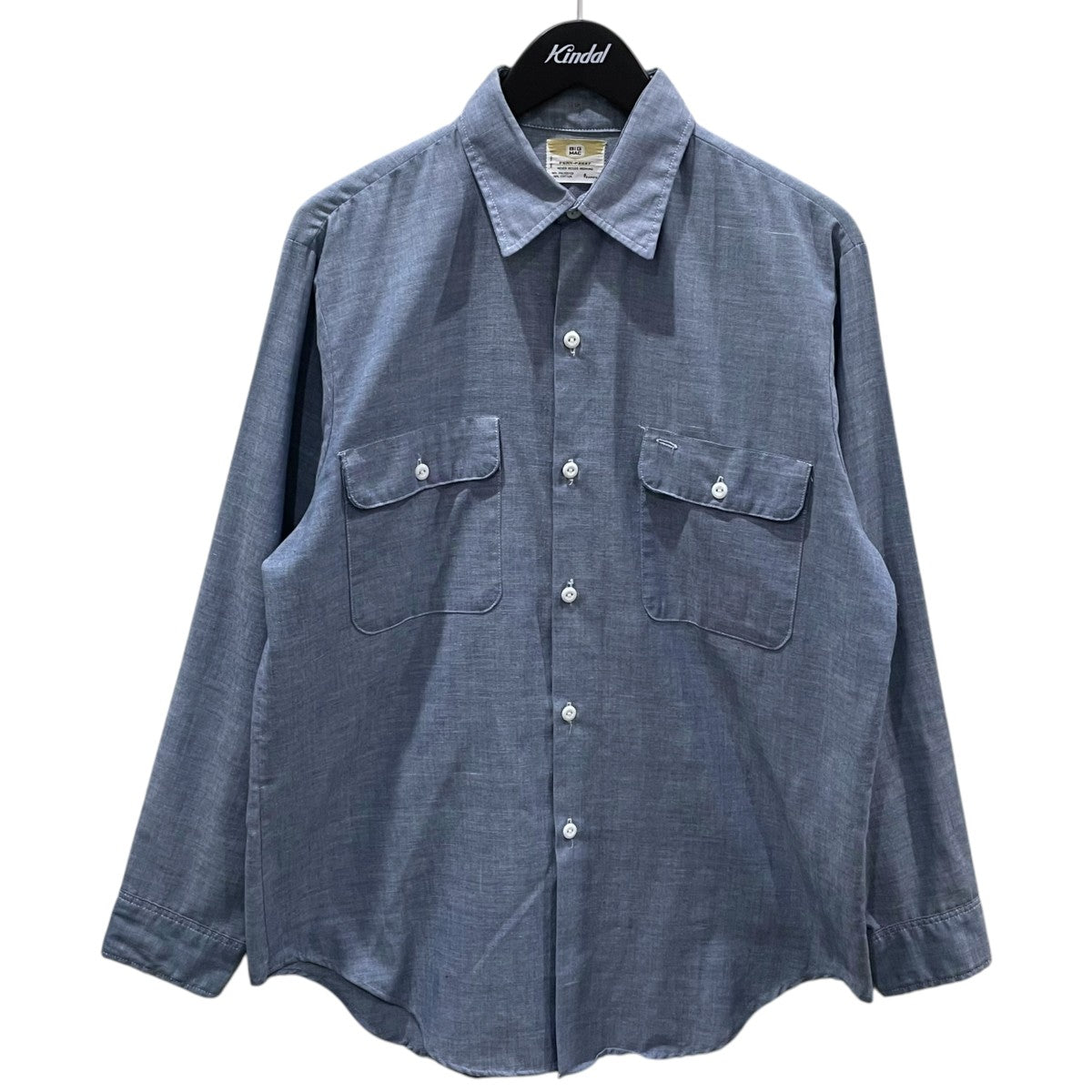 BIG MAC 70s シャンブレーワークシャツ ペンプレスト CHEMBRAY WORK SHIRT PENN-PREST 古着・中古-1枚目のアイテム画像