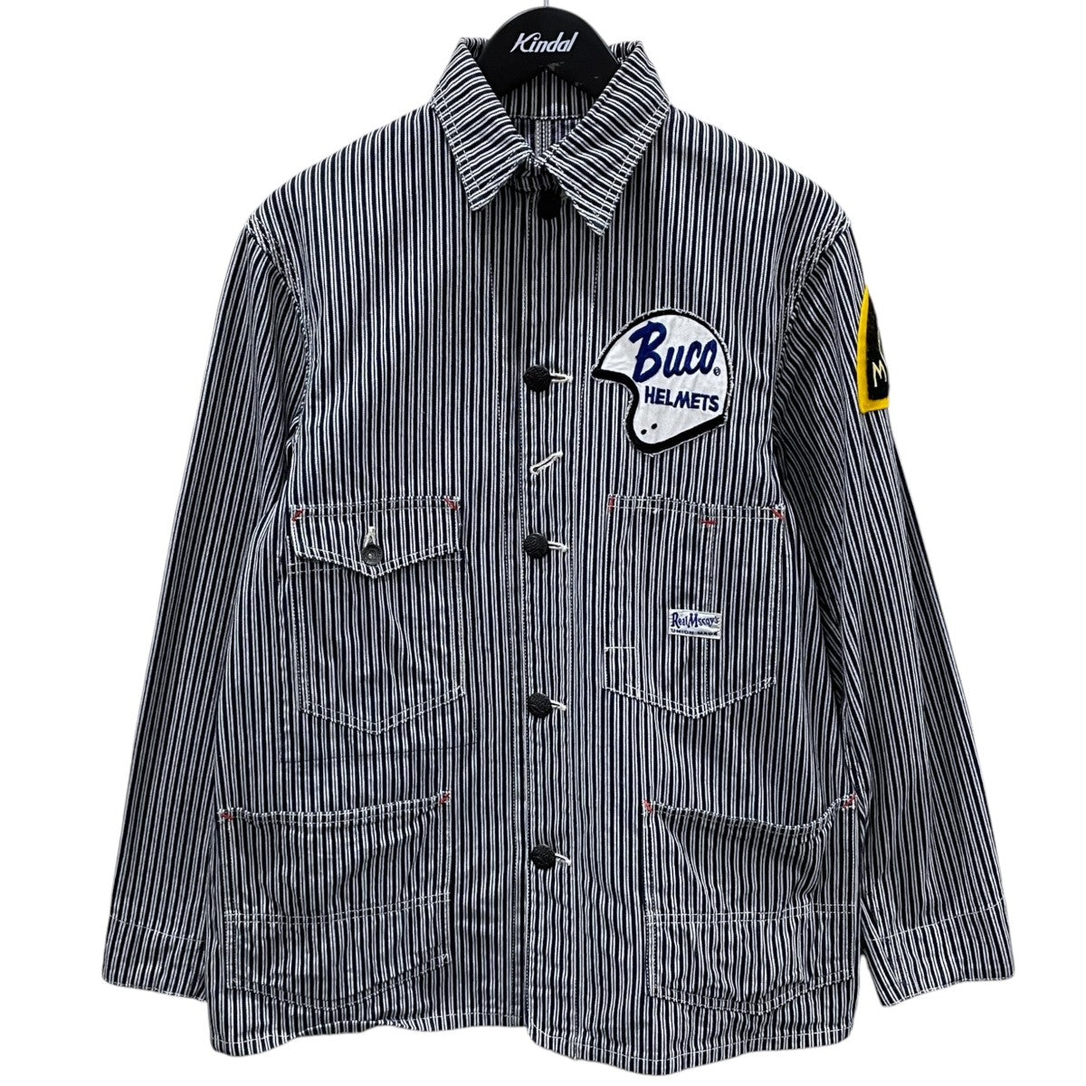 Buco(THE REAL McCOY’S) ヒッコリーストライプ カバーオール 761J 古着・中古-1枚目のアイテム画像