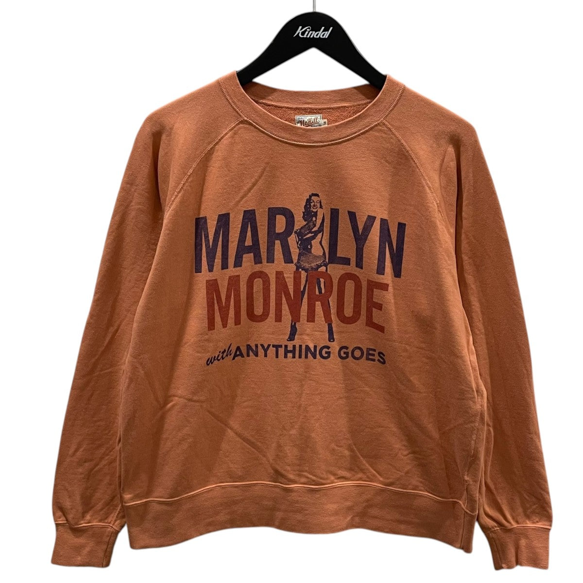 23AW マリリンモンロー プリントスウェットトレーナー MILITARY GARMENT DYEING SWEATSHIRT MARILYN MONROE ANYTHING GOES TMC2358