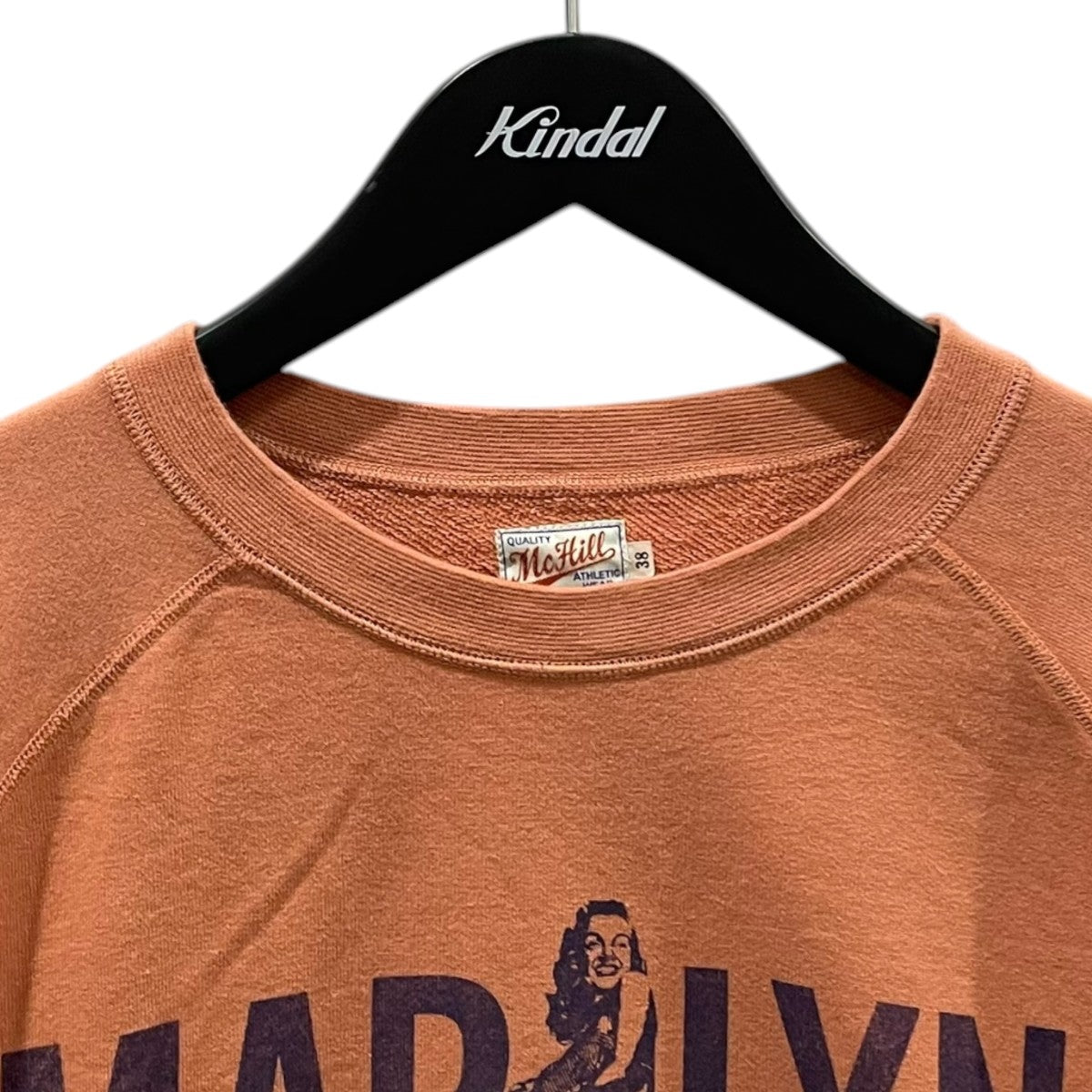 23AW マリリンモンロー プリントスウェットトレーナー MILITARY GARMENT DYEING SWEATSHIRT MARILYN MONROE ANYTHING GOES TMC2358
