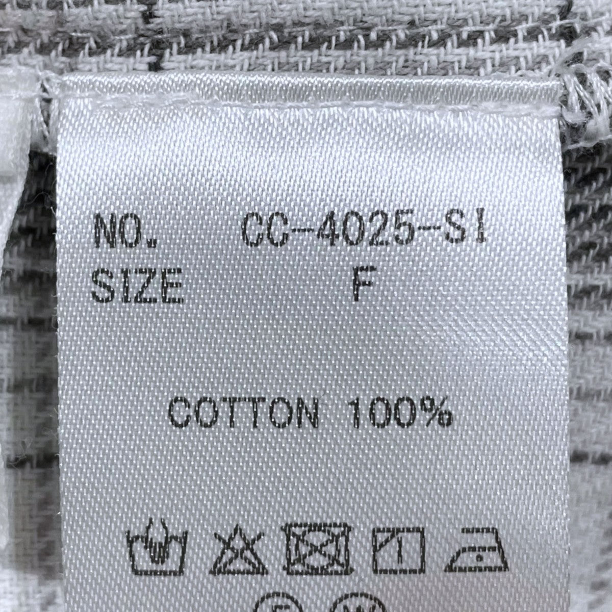 crinkle crinkle crinkle×SLOBE IENA 25AW ネルチェックラッフルブラウス CC-4025-SI 古着・中古-5枚目のアイテム画像