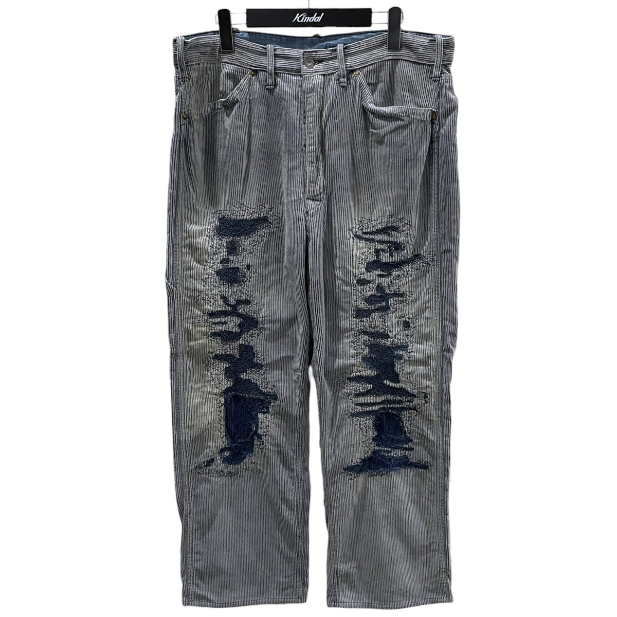 トレートフィット ディストレスト コーデュロイパンツ Straight Fit Distressed Corduroy Pant 782972009001