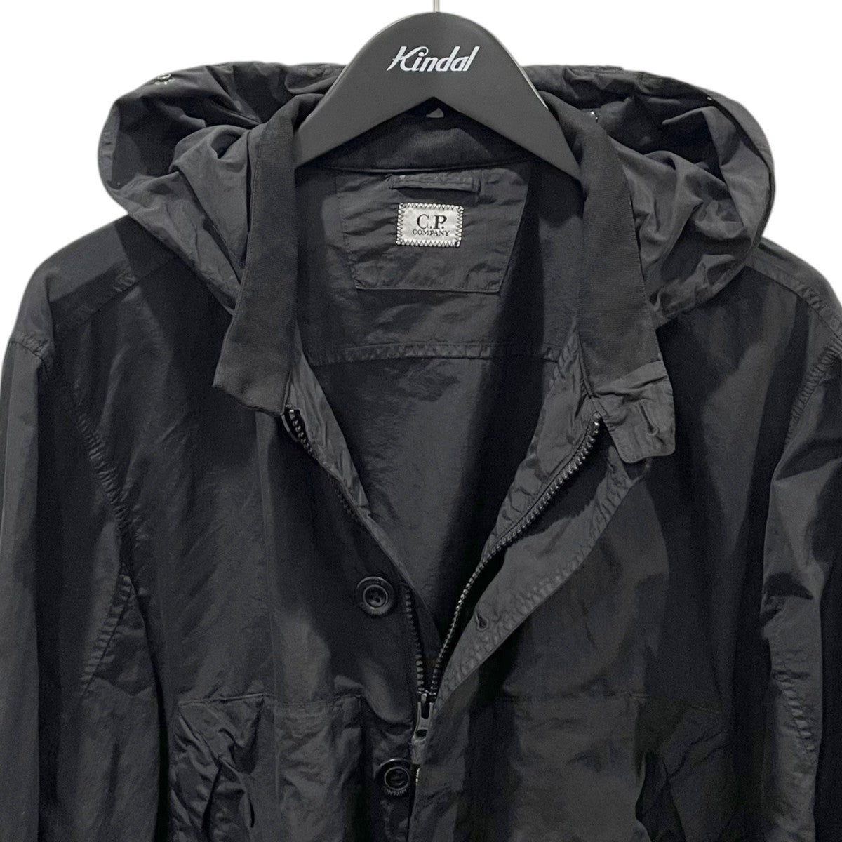 C．P COMPANY フーデッドナイロンシャツ Flatt Nylon Goggle Overshirt フラットナイロン ゴーグル オーバーシャツ 16CMOS018A-005991G 古着・中古-3枚目のアイテム画像