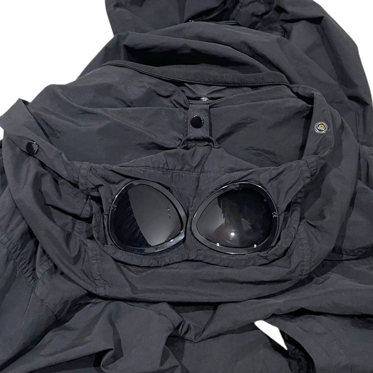 C．P COMPANY フーデッドナイロンシャツ Flatt Nylon Goggle Overshirt フラットナイロン ゴーグル オーバーシャツ 16CMOS018A-005991G 古着・中古-5枚目のアイテム画像